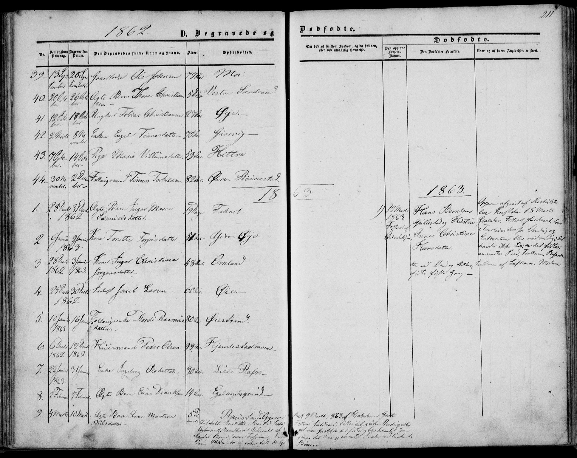 Kvinesdal sokneprestkontor, AV/SAK-1111-0026/F/Fa/Fab/L0006: Parish register (official) no. A 6, 1857-1869, p. 211