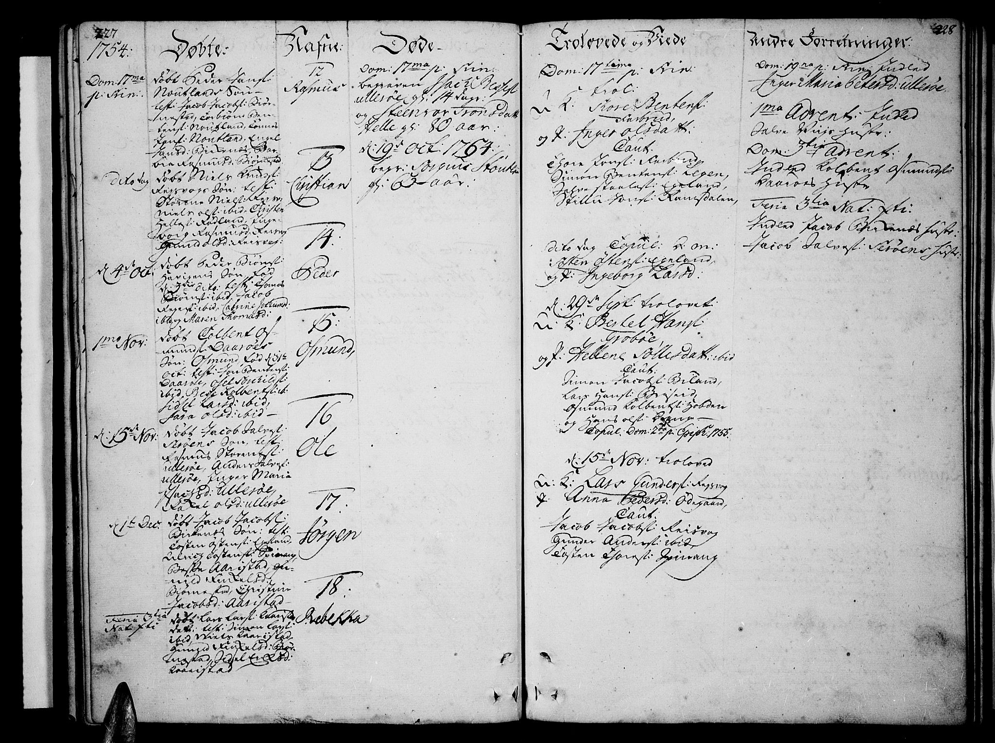 Lista sokneprestkontor, AV/SAK-1111-0027/F/Fa/L0003: Parish register (official) no. A 3 /3, 1752-1767, p. 427-428