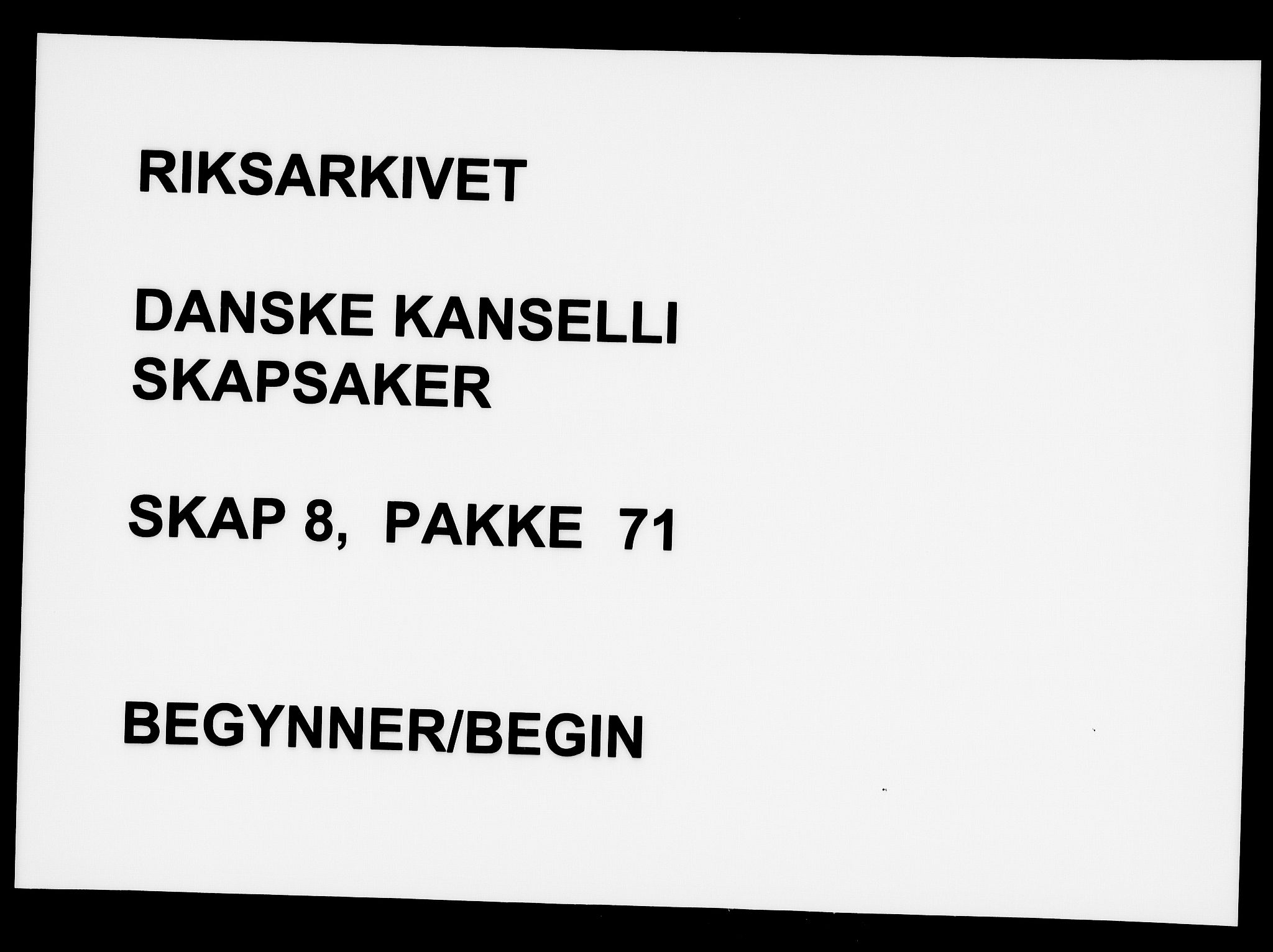 Danske Kanselli, Skapsaker, AV/RA-EA-4061/F/L0002: Skap 8, pakke 51-72, 1616-1649, p. 362