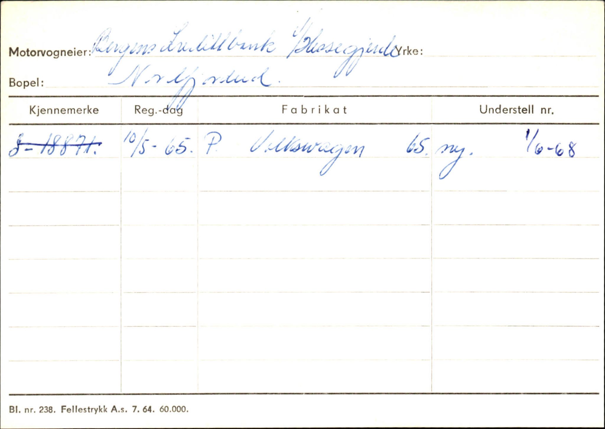Statens vegvesen, Sogn og Fjordane vegkontor, SAB/A-5301/4/F/L0129: Eigarregistrer Eid A-S, 1945-1975, p. 111