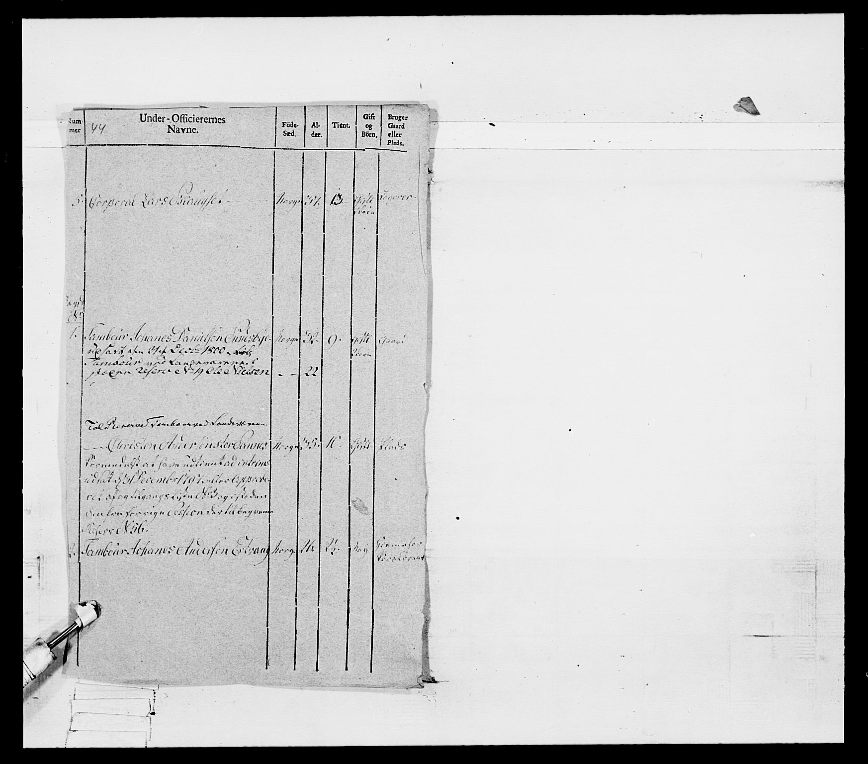 Generalitets- og kommissariatskollegiet, Det kongelige norske kommissariatskollegium, AV/RA-EA-5420/E/Eh/L0080: 2. Trondheimske nasjonale infanteriregiment, 1792-1800, p. 607