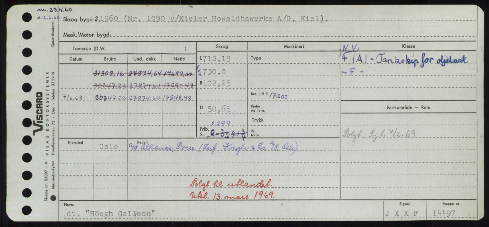 Sjøfartsdirektoratet med forløpere, Skipsmålingen, RA/S-1627/H/Hd/L0017: Fartøy, Holi-Hå, p. 343