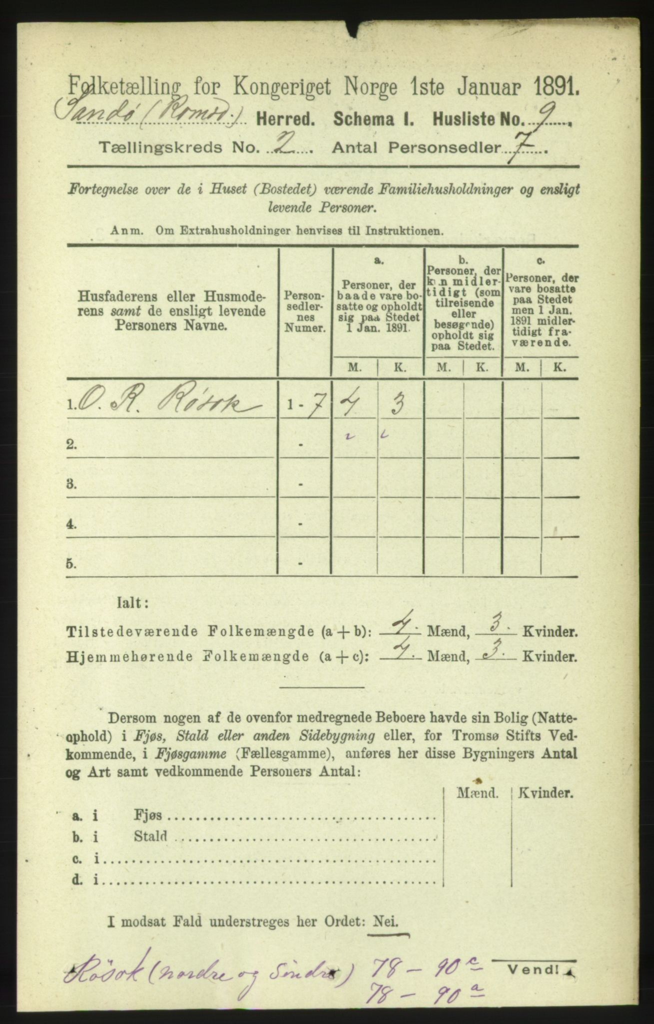 RA, 1891 census for 1546 Sandøy, 1891, p. 476