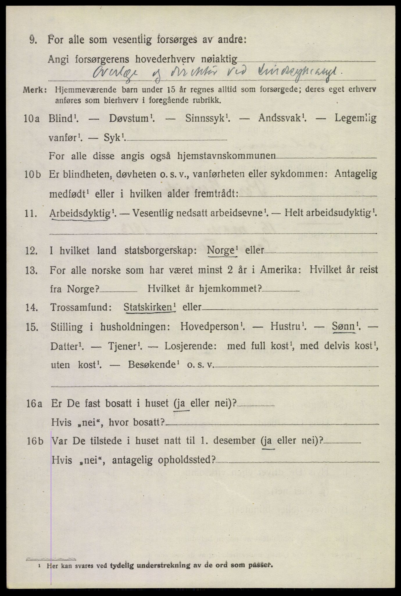 SAKO, 1920 census for Solum, 1920, p. 8179