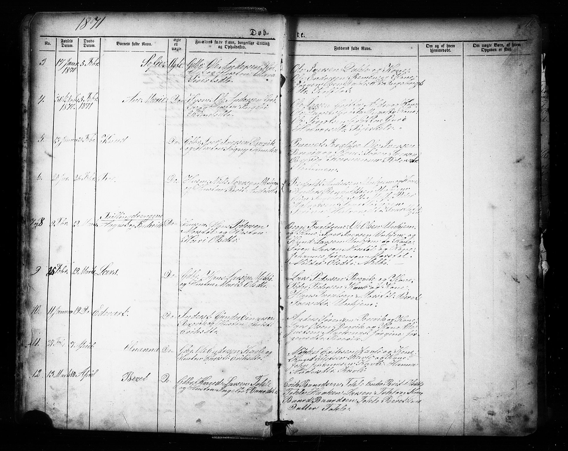 Ministerialprotokoller, klokkerbøker og fødselsregistre - Møre og Romsdal, AV/SAT-A-1454/545/L0588: Parish register (copy) no. 545C02, 1867-1902, p. 16