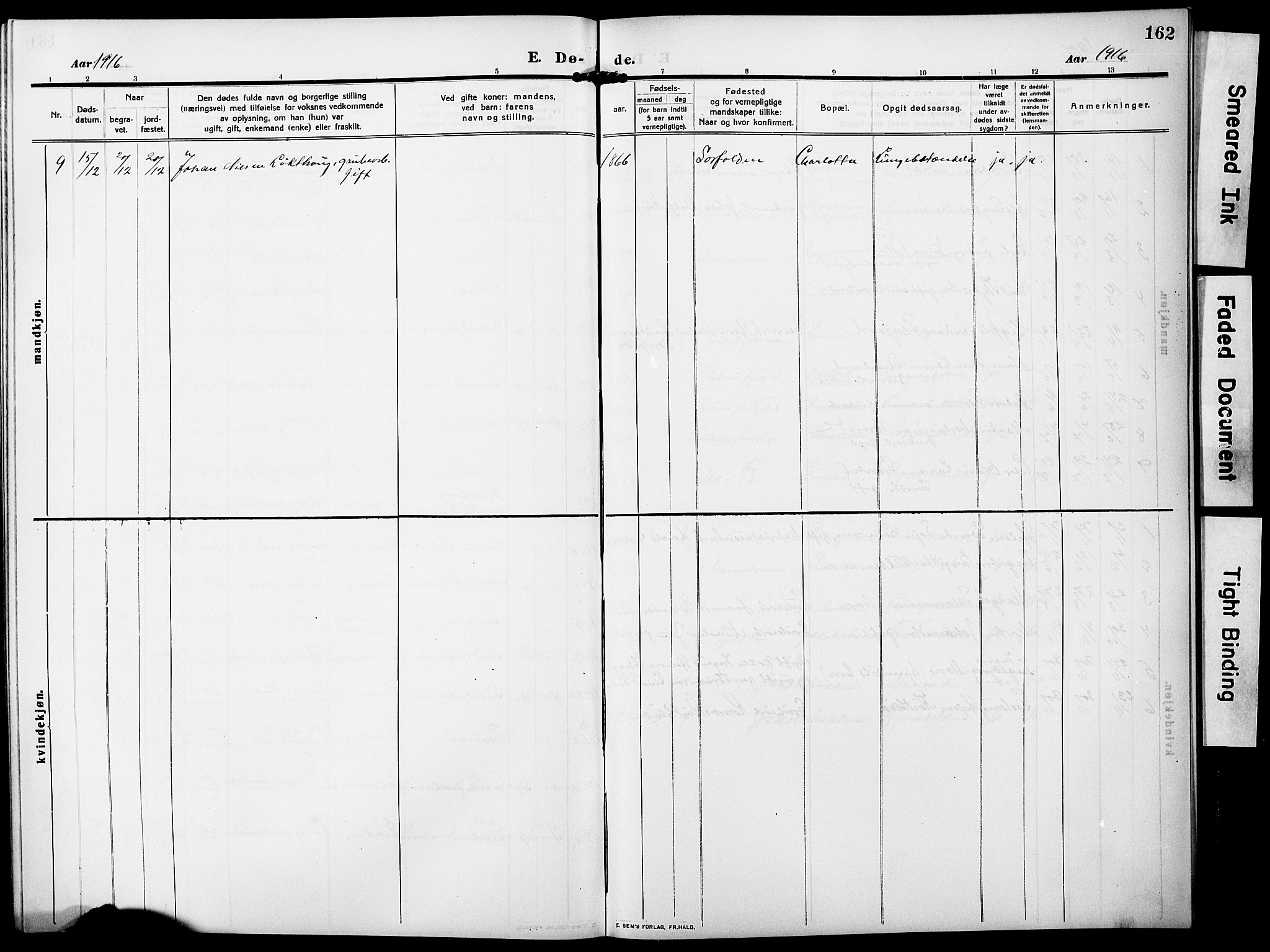 Ministerialprotokoller, klokkerbøker og fødselsregistre - Nordland, AV/SAT-A-1459/850/L0710: Parish register (official) no. 850A02, 1910-1920, p. 162