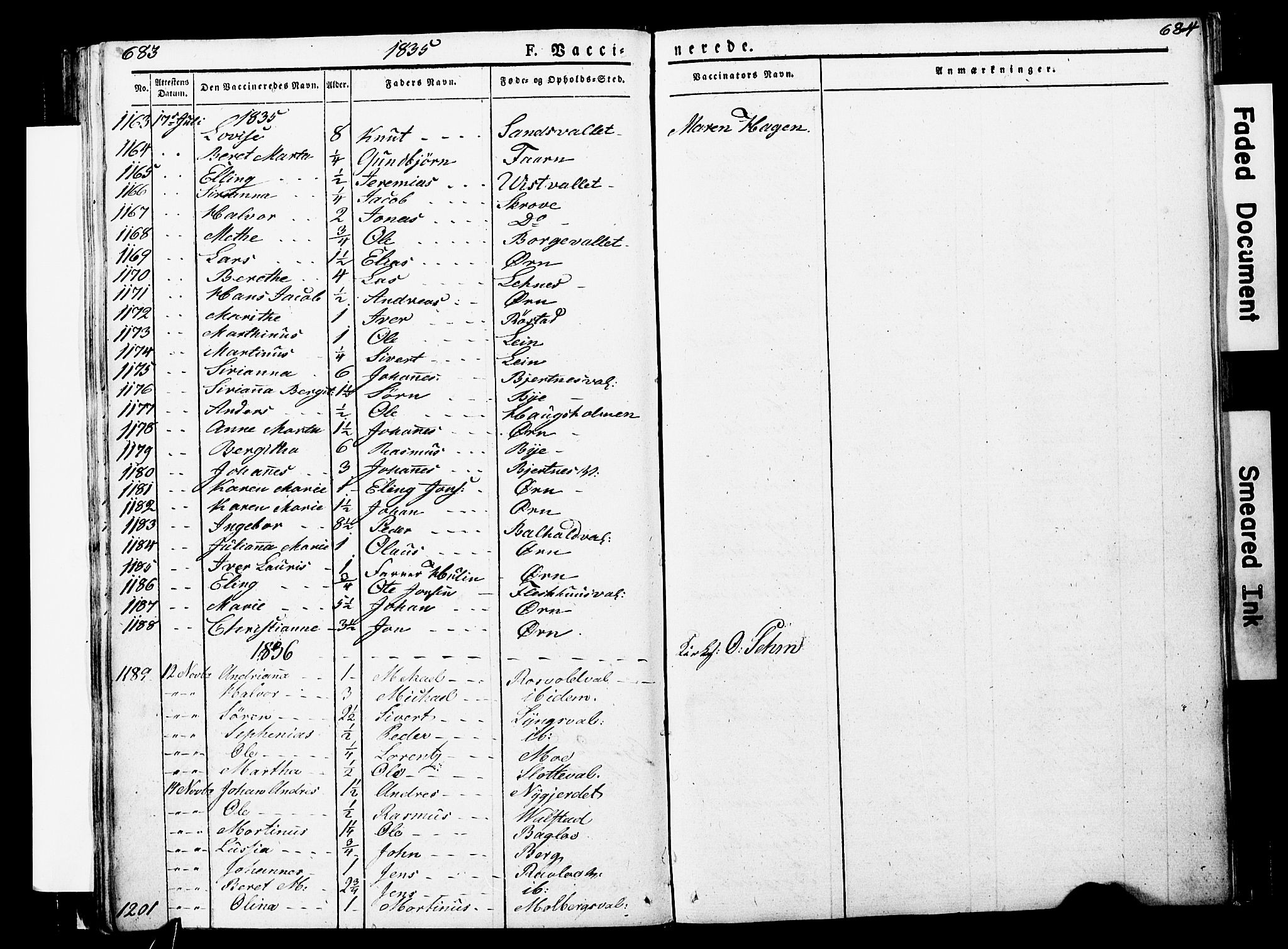 Ministerialprotokoller, klokkerbøker og fødselsregistre - Nord-Trøndelag, AV/SAT-A-1458/723/L0243: Parish register (official) no. 723A12, 1822-1851, p. 683-684