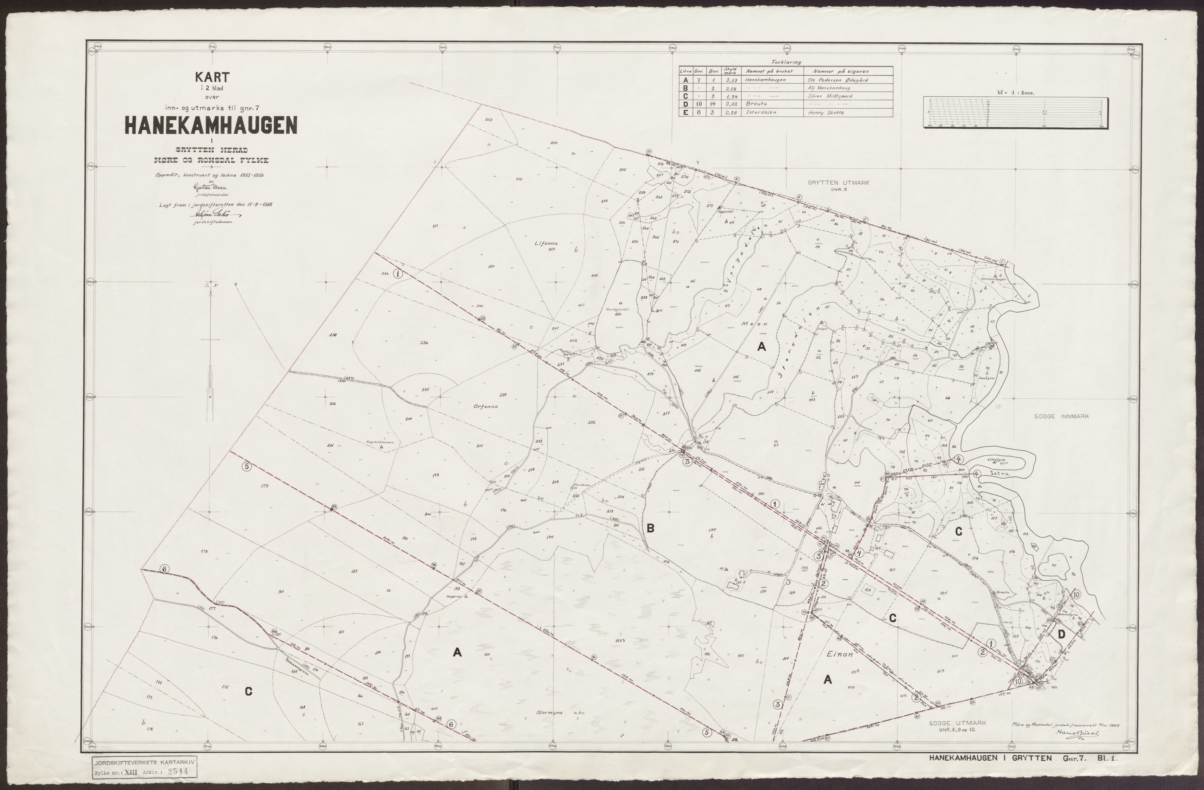 Jordskifteverkets kartarkiv, RA/S-3929/T, 1859-1988, p. 3137