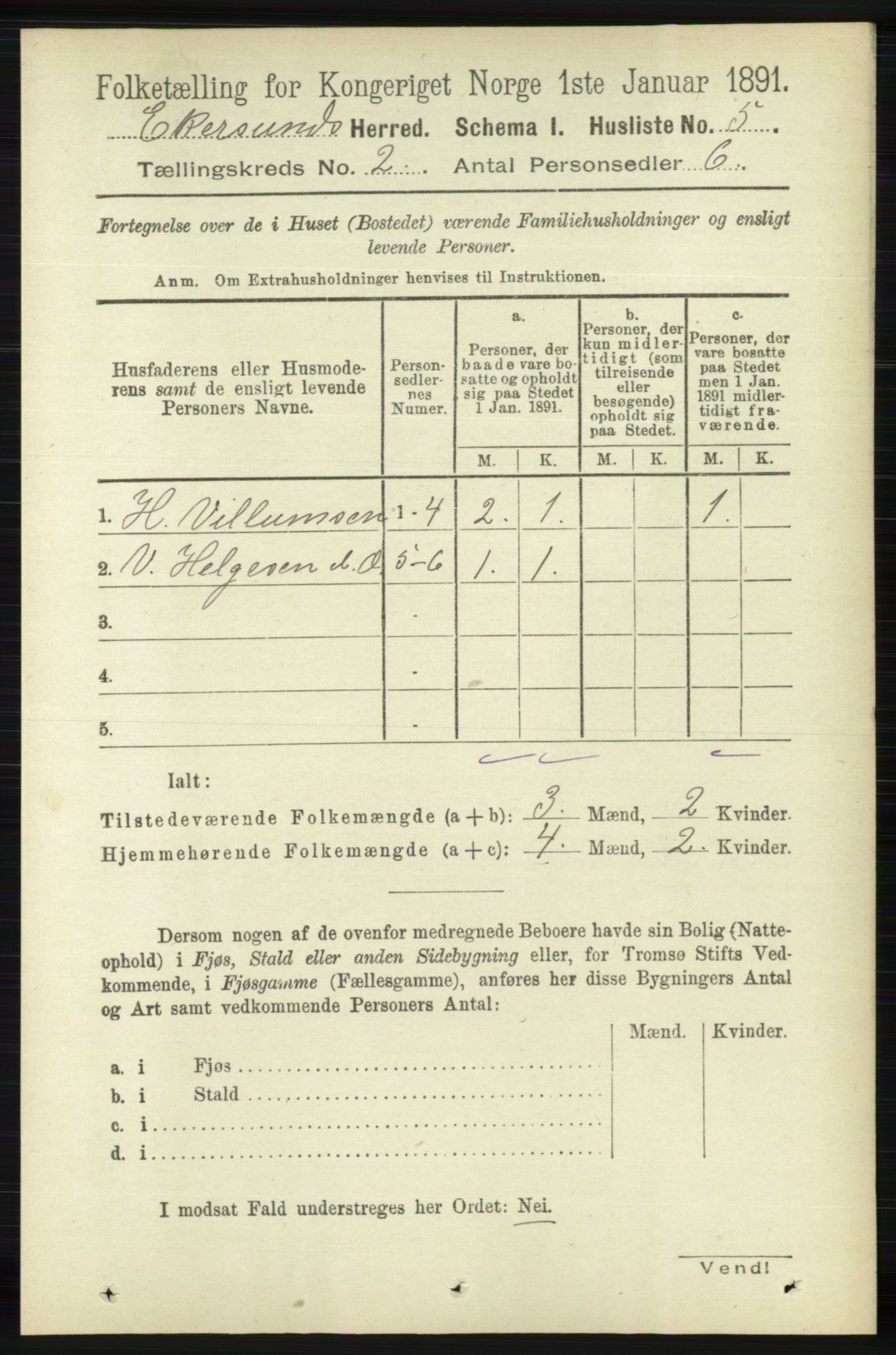 RA, 1891 census for 1116 Eigersund herred, 1891, p. 376