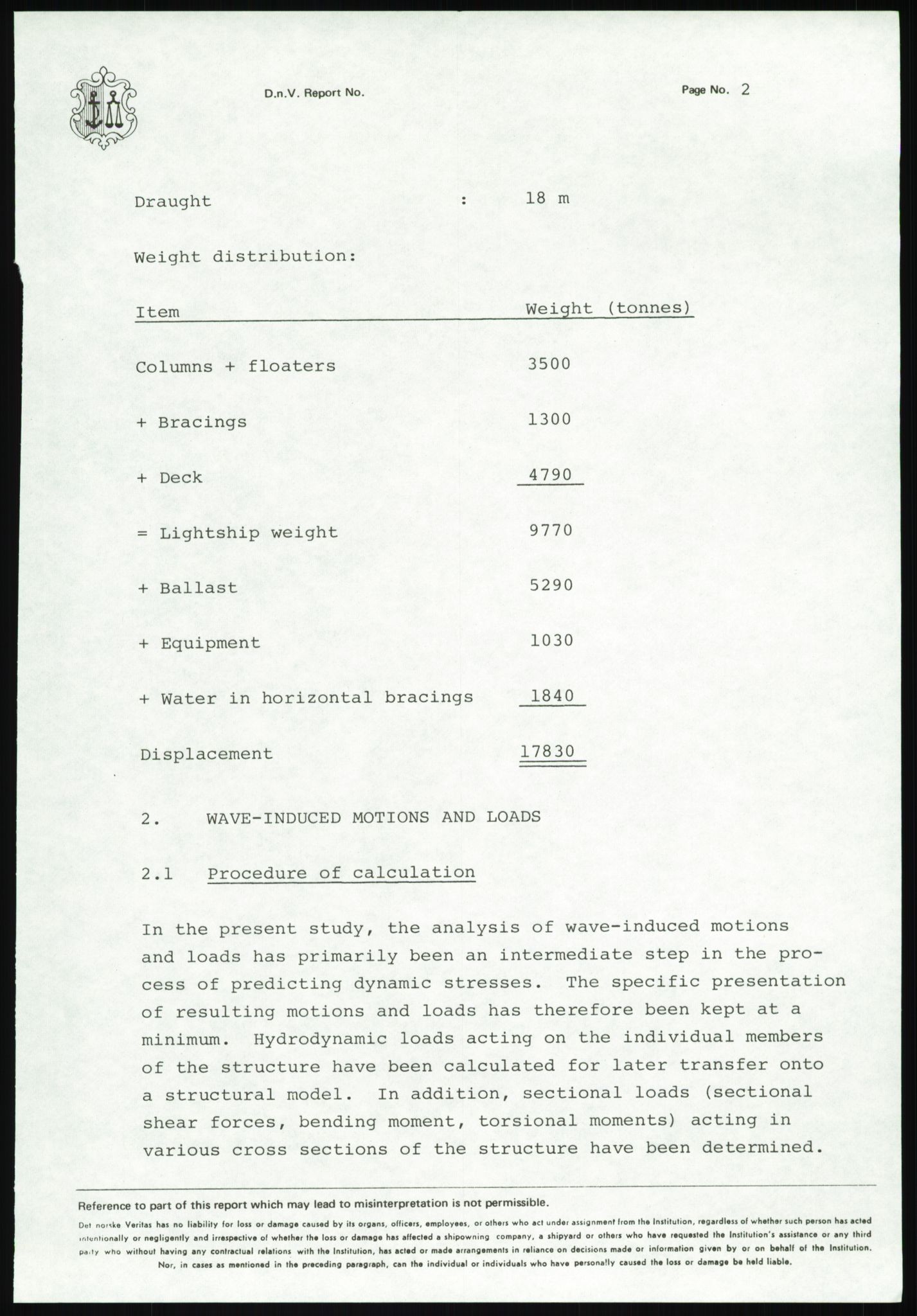 Justisdepartementet, Granskningskommisjonen ved Alexander Kielland-ulykken 27.3.1980, RA/S-1165/D/L0025: I Det norske Veritas (Doku.liste + I6, I12, I18-I20, I29, I32-I33, I35, I37-I39, I42)/J Department of Energy (J11)/M Lloyds Register(M6, M8-M10)/T (T2-T3/ U Stabilitet (U1-U2)/V Forankring (V1-V3), 1980-1981, p. 251