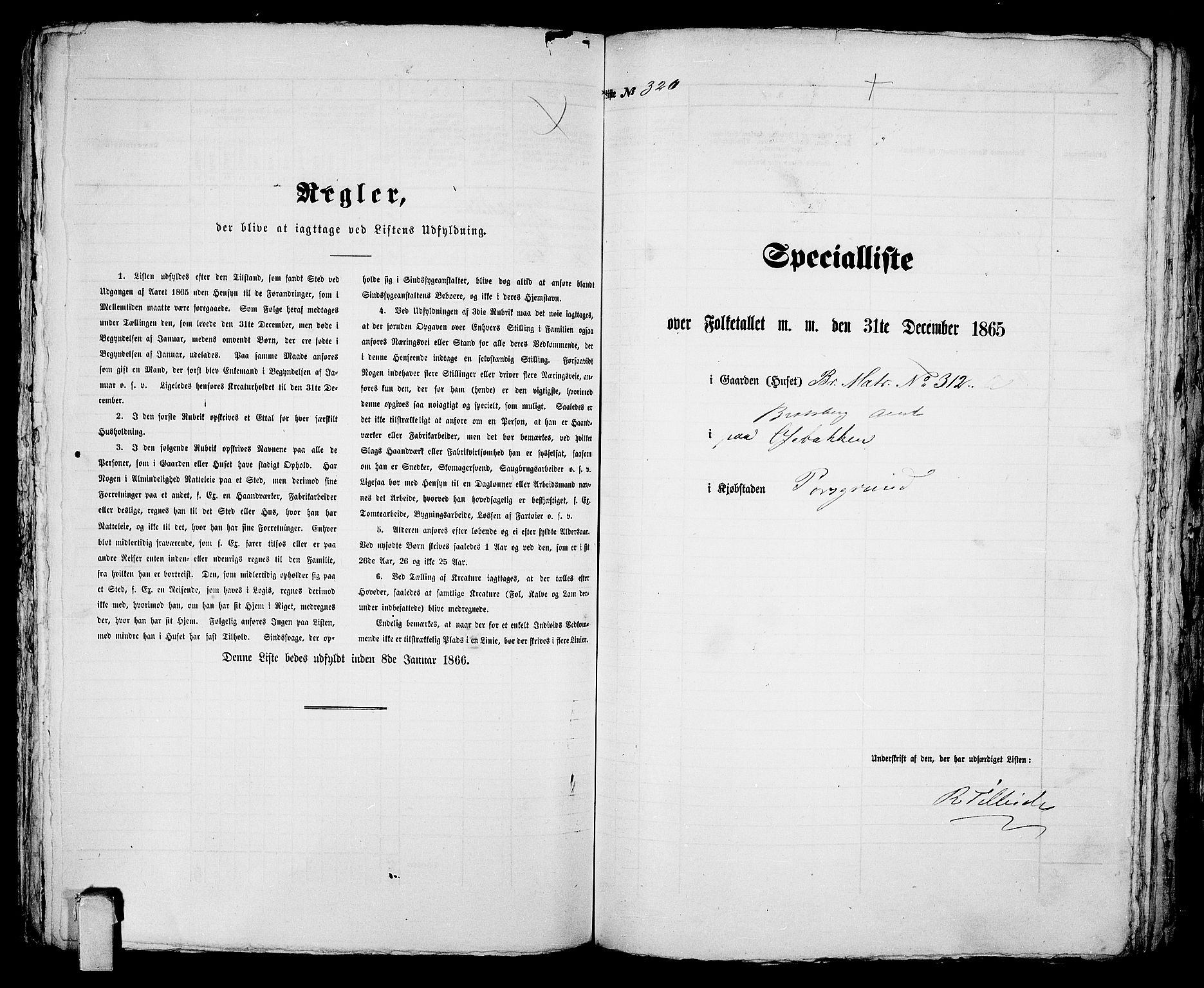 RA, 1865 census for Porsgrunn, 1865, p. 652