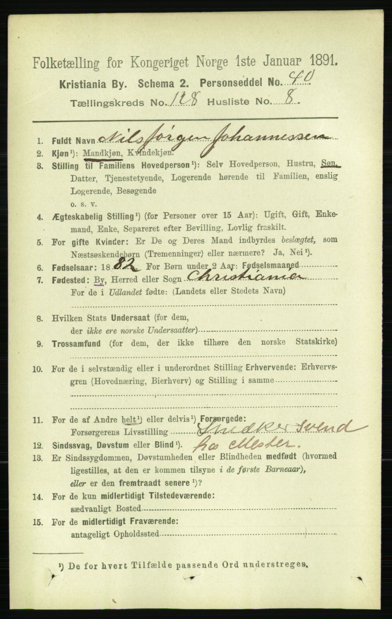RA, 1891 census for 0301 Kristiania, 1891, p. 68818