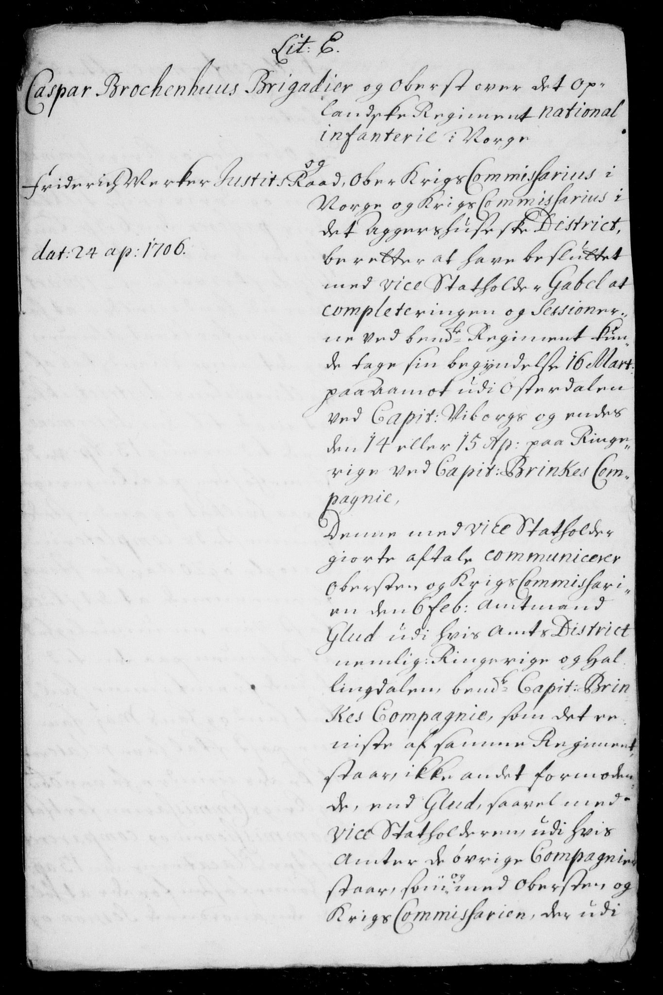 Danske Kanselli, Skapsaker, AV/RA-EA-4061/F/L0015: Skap 8, pakke 165B-165C, litra U, 1705-1710, p. 240