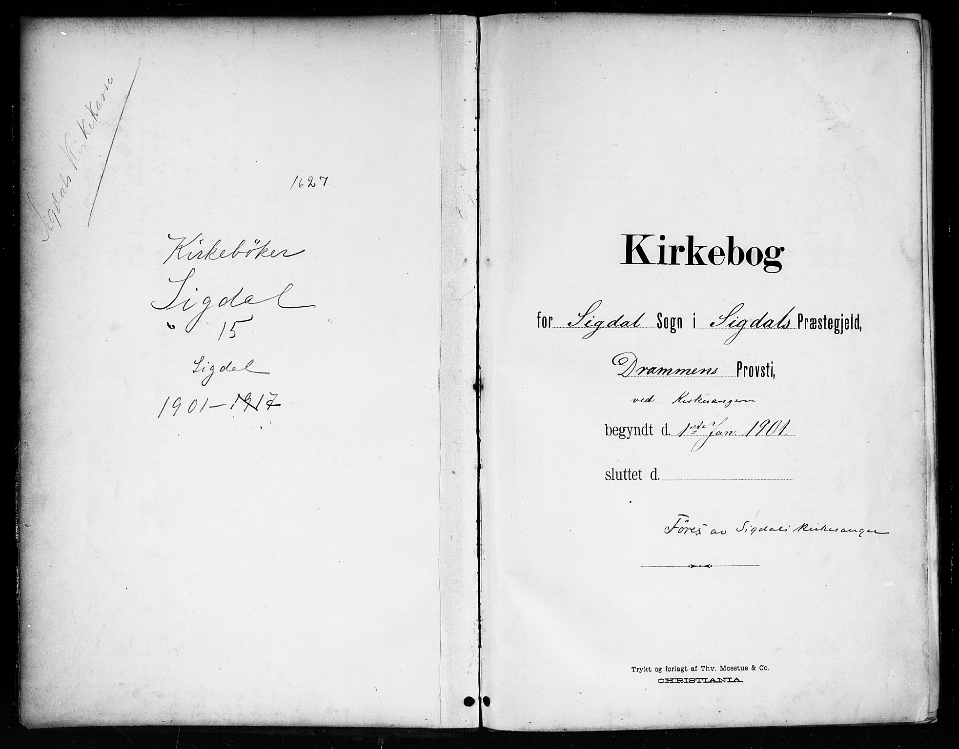 Sigdal kirkebøker, SAKO/A-245/G/Ga/L0006: Parish register (copy) no. I 6, 1901-1916