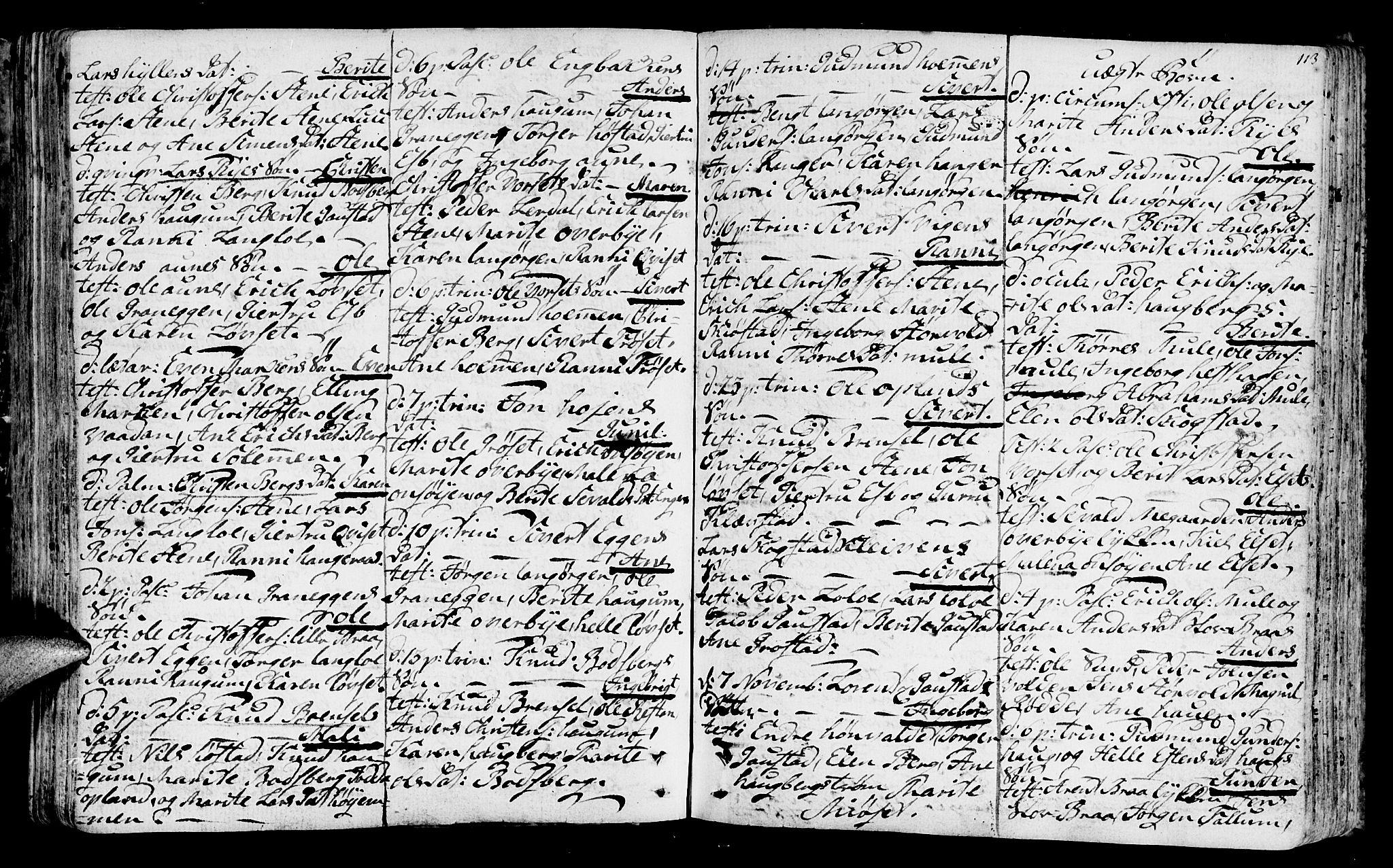 Ministerialprotokoller, klokkerbøker og fødselsregistre - Sør-Trøndelag, SAT/A-1456/612/L0370: Parish register (official) no. 612A04, 1754-1802, p. 113