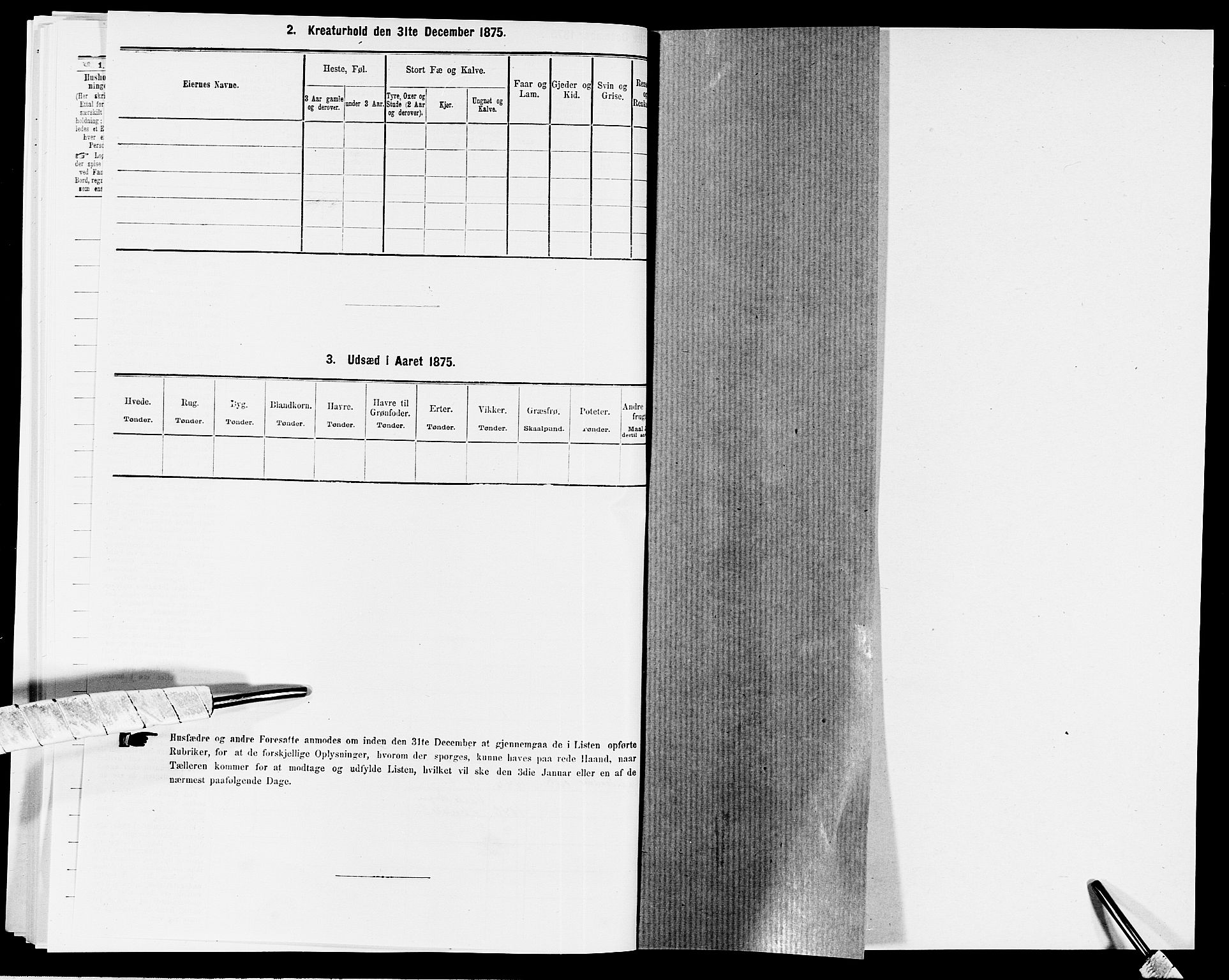 SAK, 1875 census for 1019L Mandal/Halse og Harkmark, 1875, p. 1012