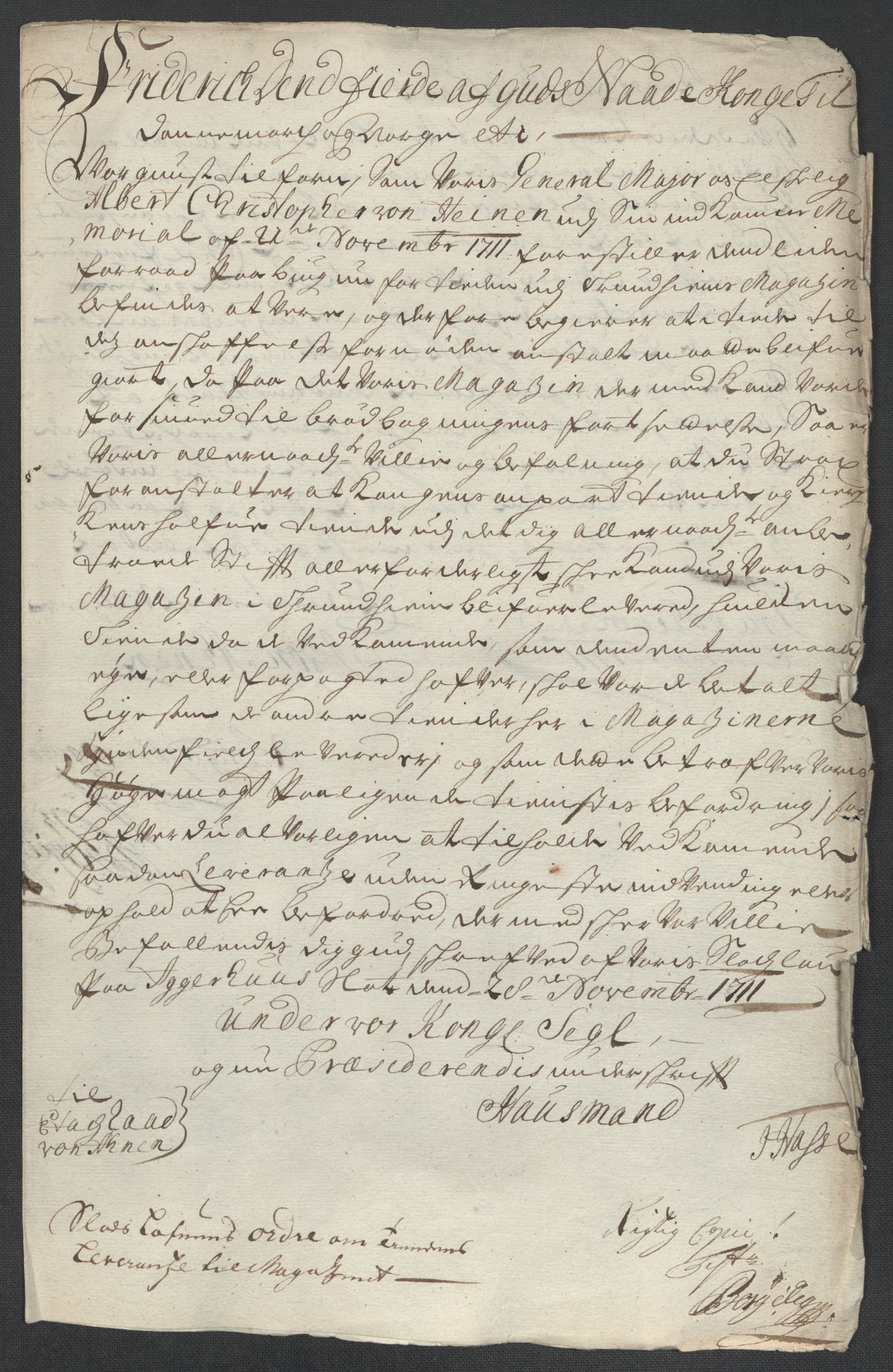 Rentekammeret inntil 1814, Reviderte regnskaper, Fogderegnskap, RA/EA-4092/R55/L3660: Fogderegnskap Romsdal, 1711, p. 403