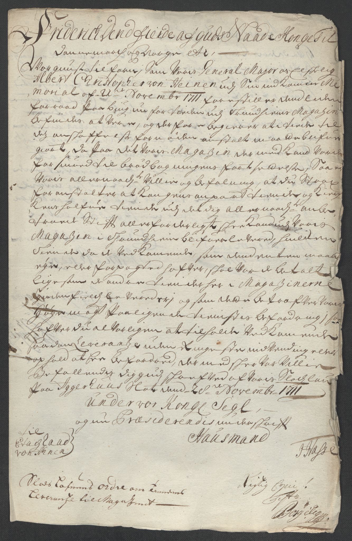 Rentekammeret inntil 1814, Reviderte regnskaper, Fogderegnskap, AV/RA-EA-4092/R55/L3660: Fogderegnskap Romsdal, 1711, p. 403