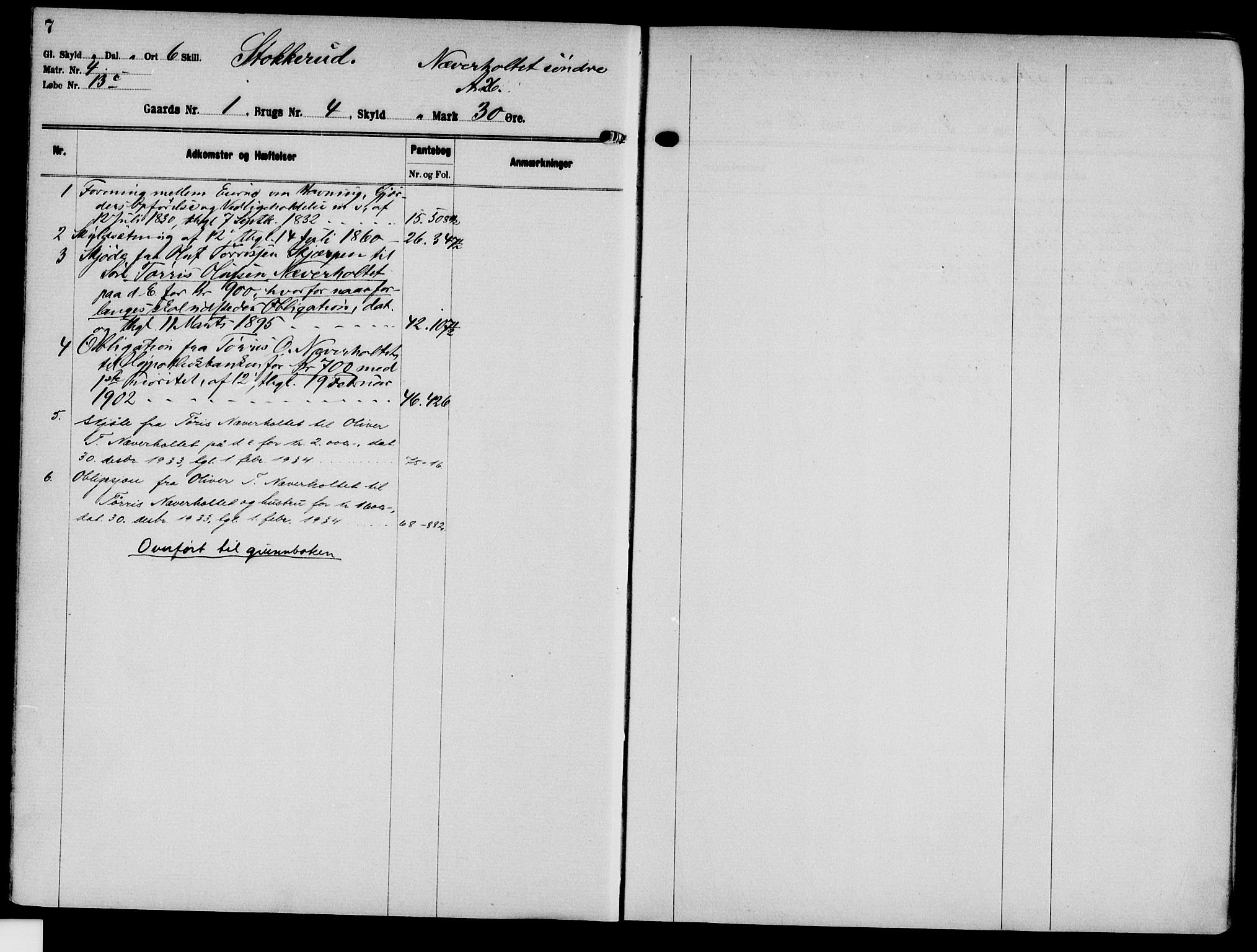 Solør tingrett, AV/SAH-TING-008/H/Ha/Hak/L0001: Mortgage register no. I, 1900-1935, p. 7