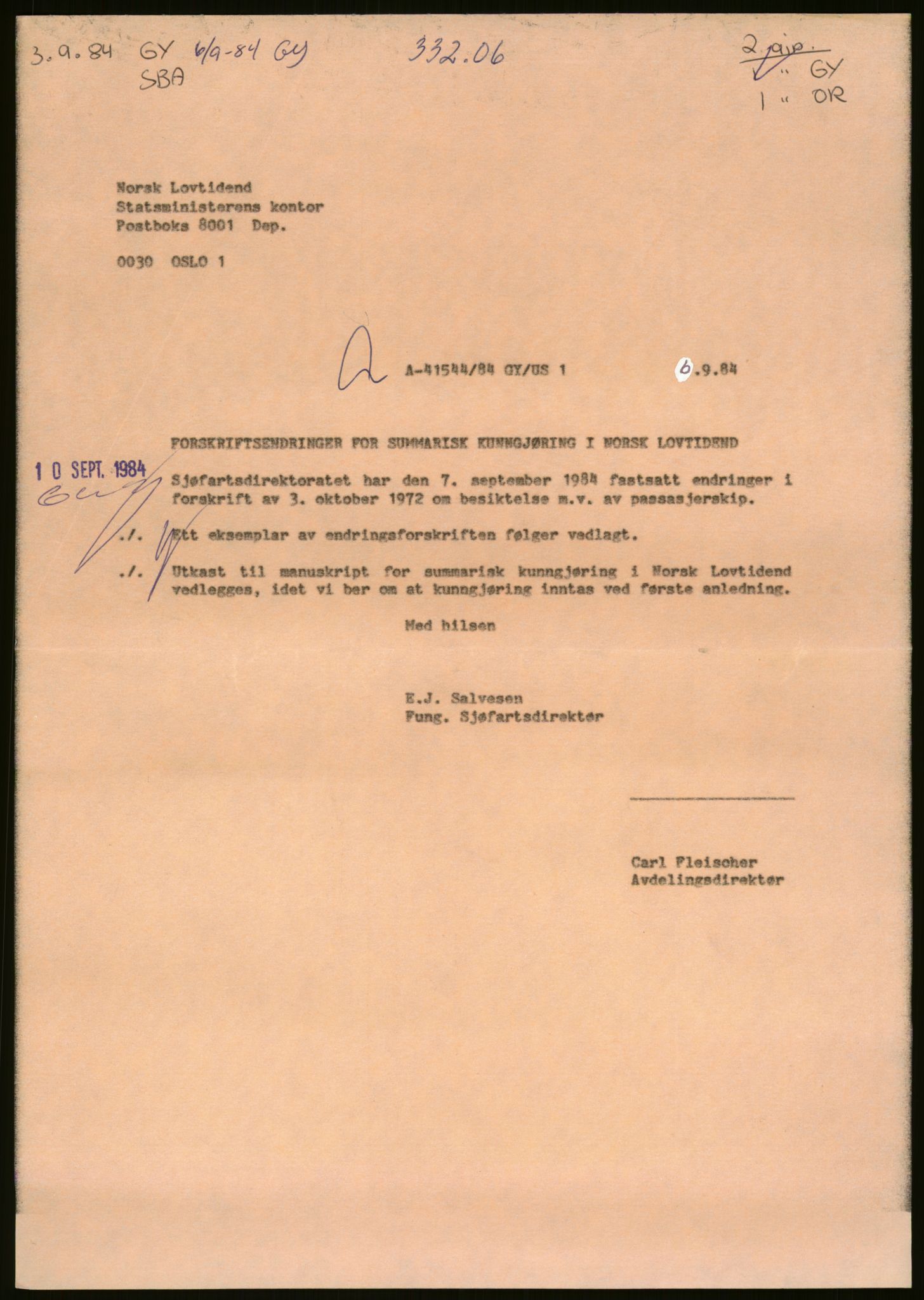 Sjøfartsdirektoratet med forløpere, generelt arkiv, AV/RA-S-1407/D/Du/Duc/L0642/0001: Skipskontrollen - Forskrifter / Forskrift om utleiebåter (2 mapper), 1978-1987, p. 405