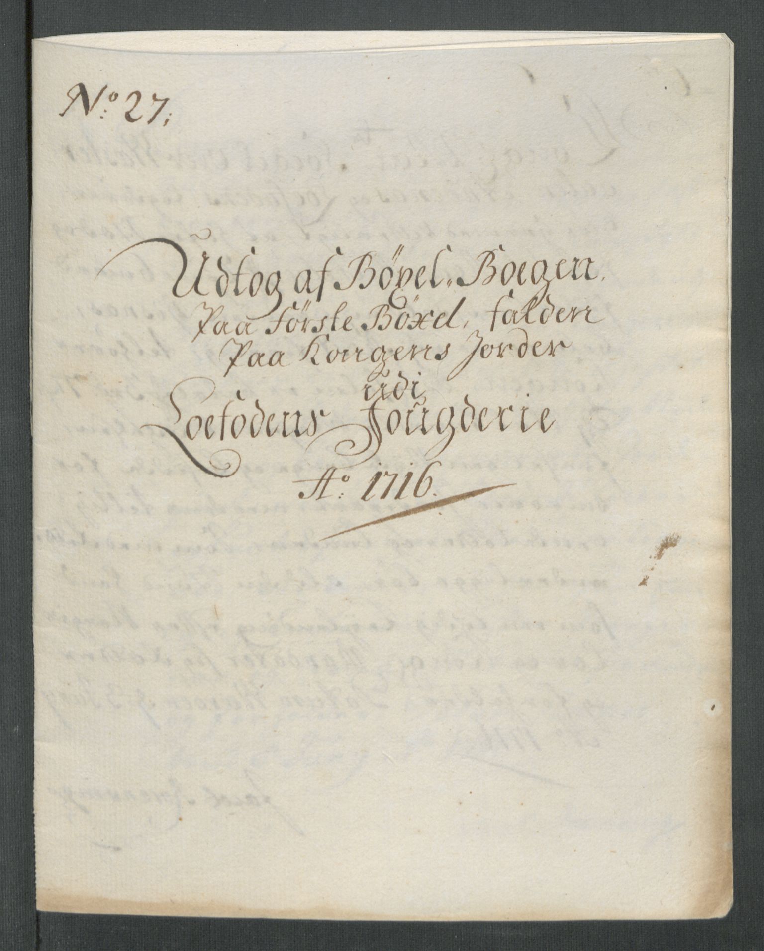 Rentekammeret inntil 1814, Reviderte regnskaper, Fogderegnskap, RA/EA-4092/R67/L4682: Fogderegnskap Vesterålen, Andenes og Lofoten, 1716, p. 195