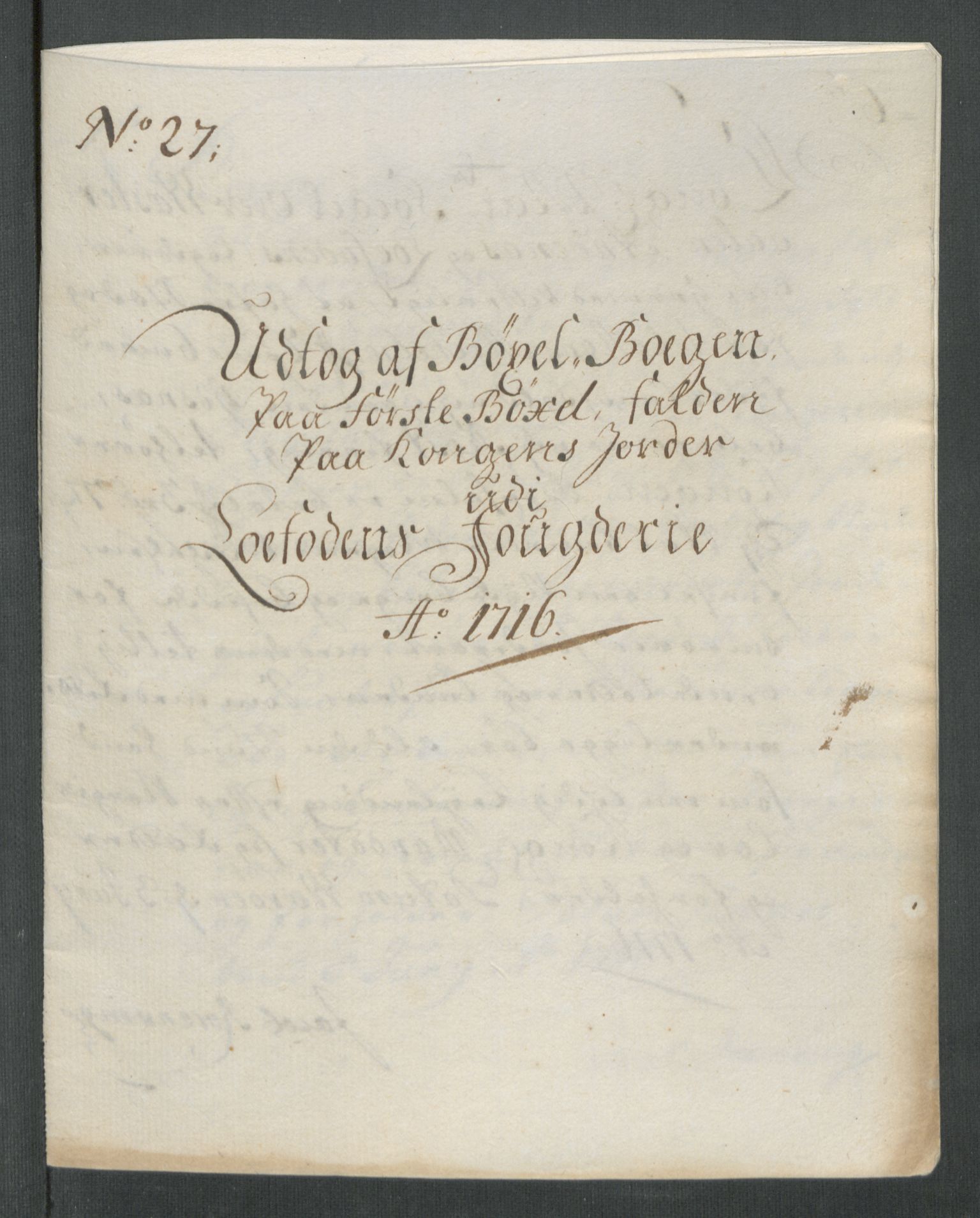 Rentekammeret inntil 1814, Reviderte regnskaper, Fogderegnskap, AV/RA-EA-4092/R67/L4682: Fogderegnskap Vesterålen, Andenes og Lofoten, 1716, p. 195