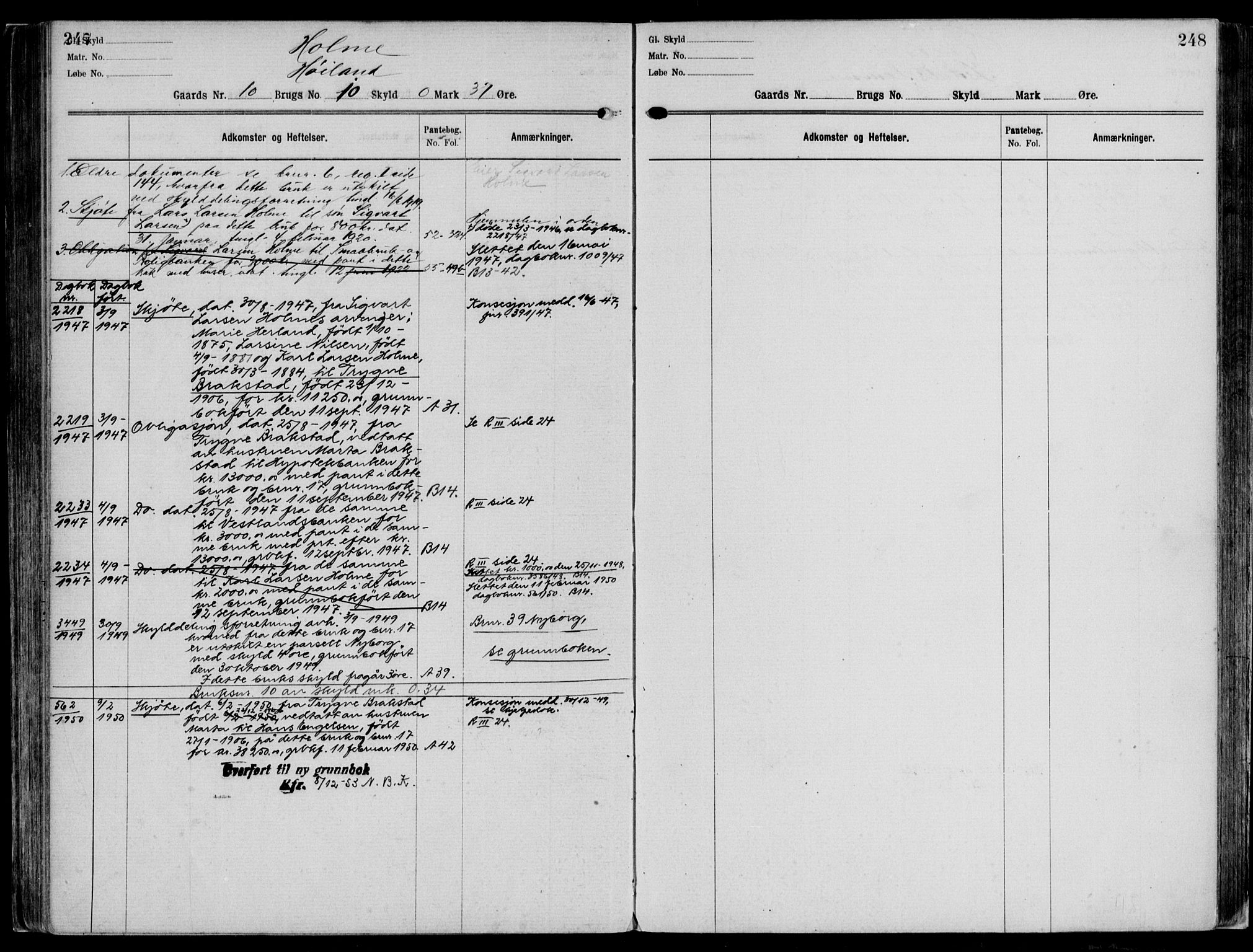 Nordhordland sorenskrivar, AV/SAB-A-2901/1/G/Ga/Gaaa/L0042: Mortgage register no. II.A.a.42, 1893-1952, p. 247-248