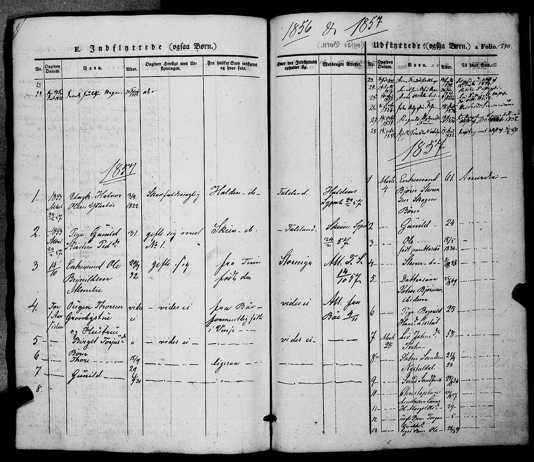 Hjartdal kirkebøker, SAKO/A-270/F/Fa/L0008: Parish register (official) no. I 8, 1844-1859, p. 340