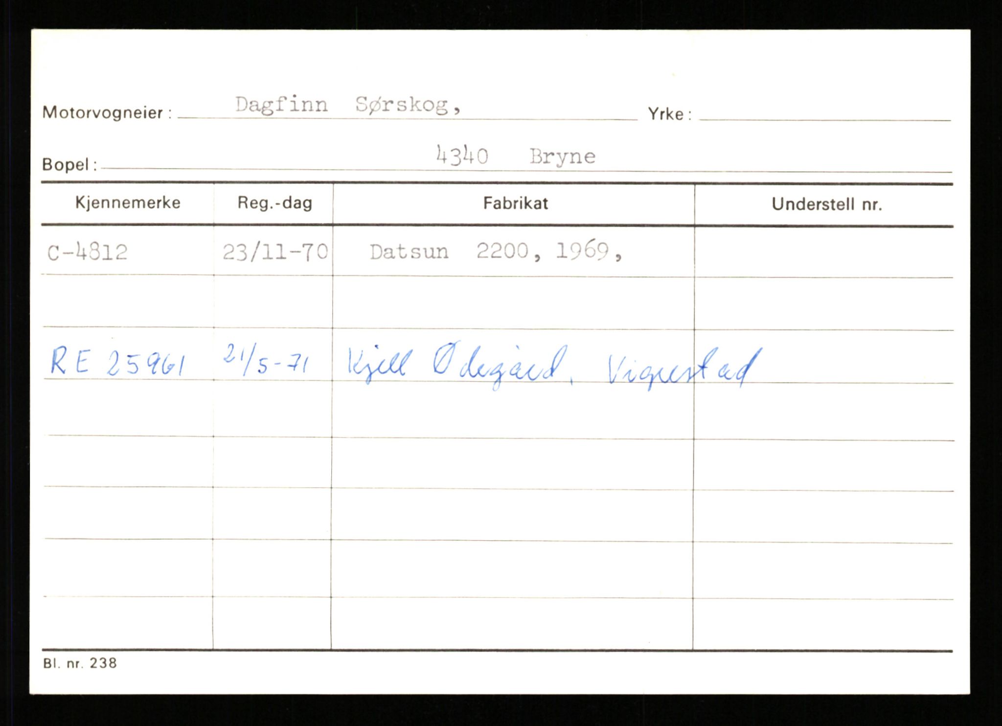 Stavanger trafikkstasjon, AV/SAST-A-101942/0/G/L0001: Registreringsnummer: 0 - 5782, 1930-1971, p. 2861