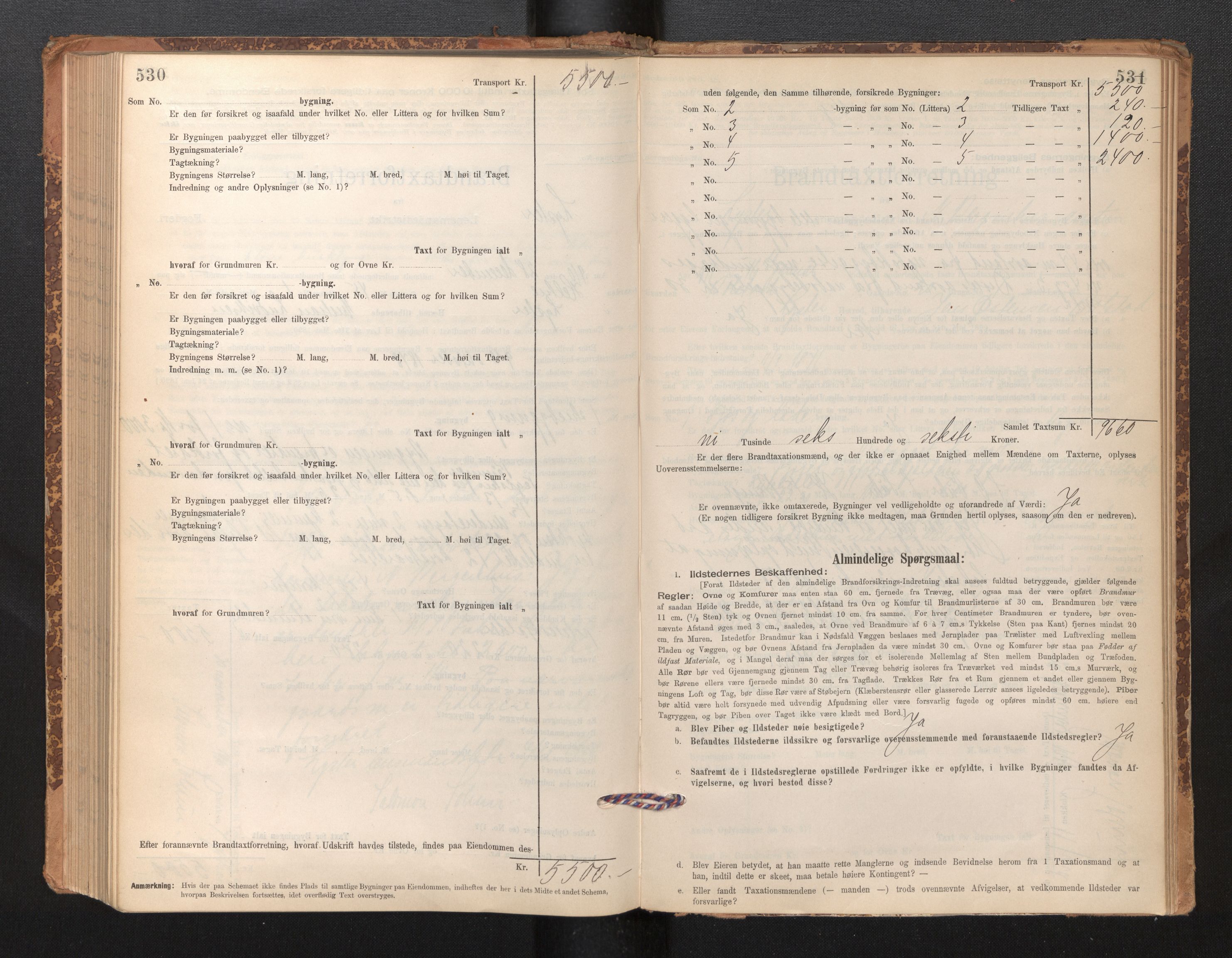 Lensmannen i Luster, AV/SAB-A-29301/0012/L0007: Branntakstprotokoll, skjematakst, 1895-1935, p. 530-531