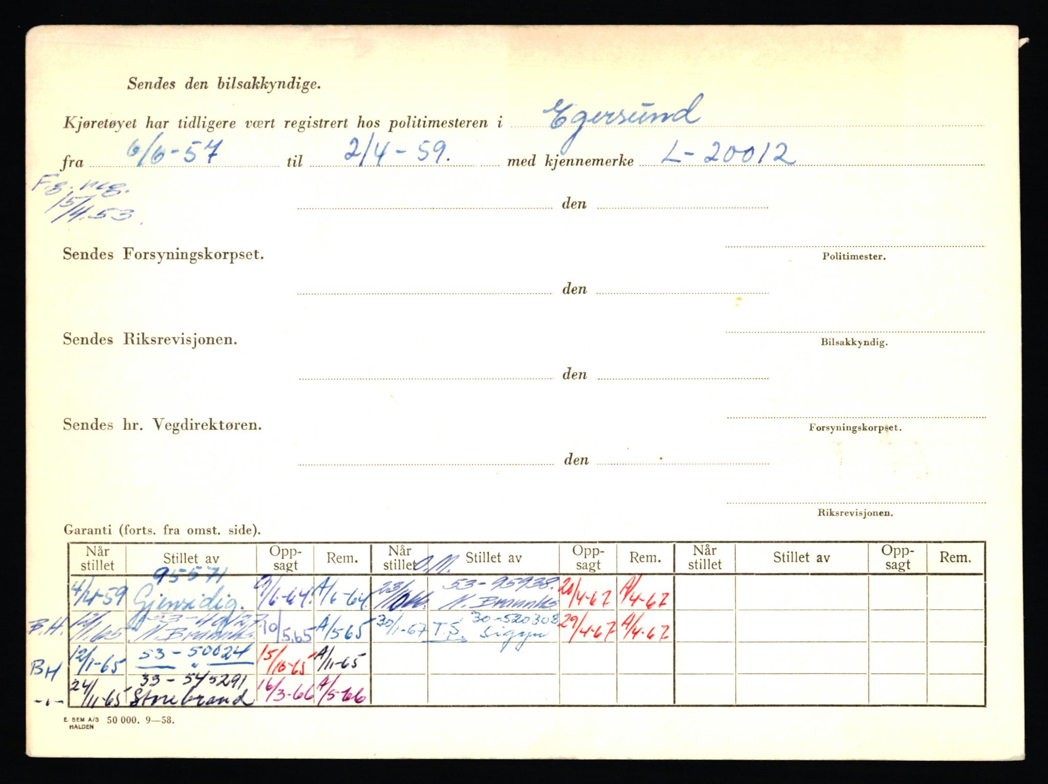 Stavanger trafikkstasjon, AV/SAST-A-101942/0/F/L0050: L-50600 - L-51299, 1930-1971, p. 1978