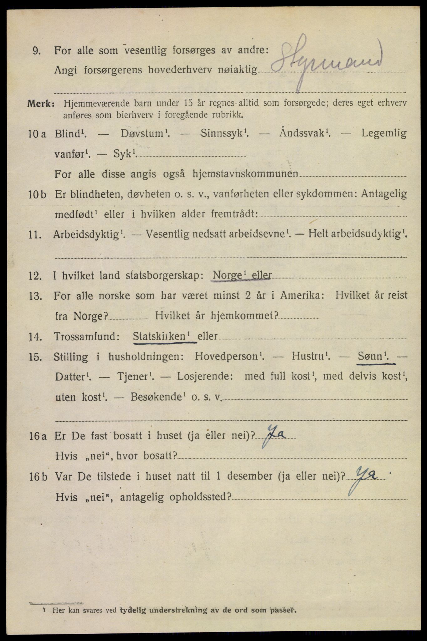 SAKO, 1920 census for Horten, 1920, p. 10340