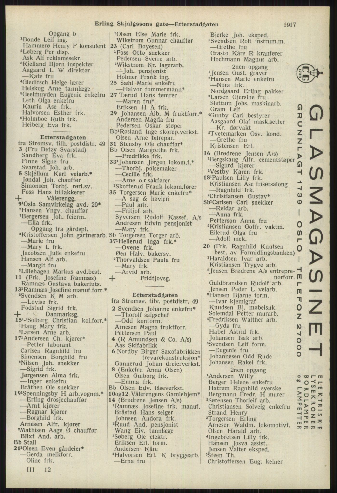 Kristiania/Oslo adressebok, PUBL/-, 1939, p. 1917