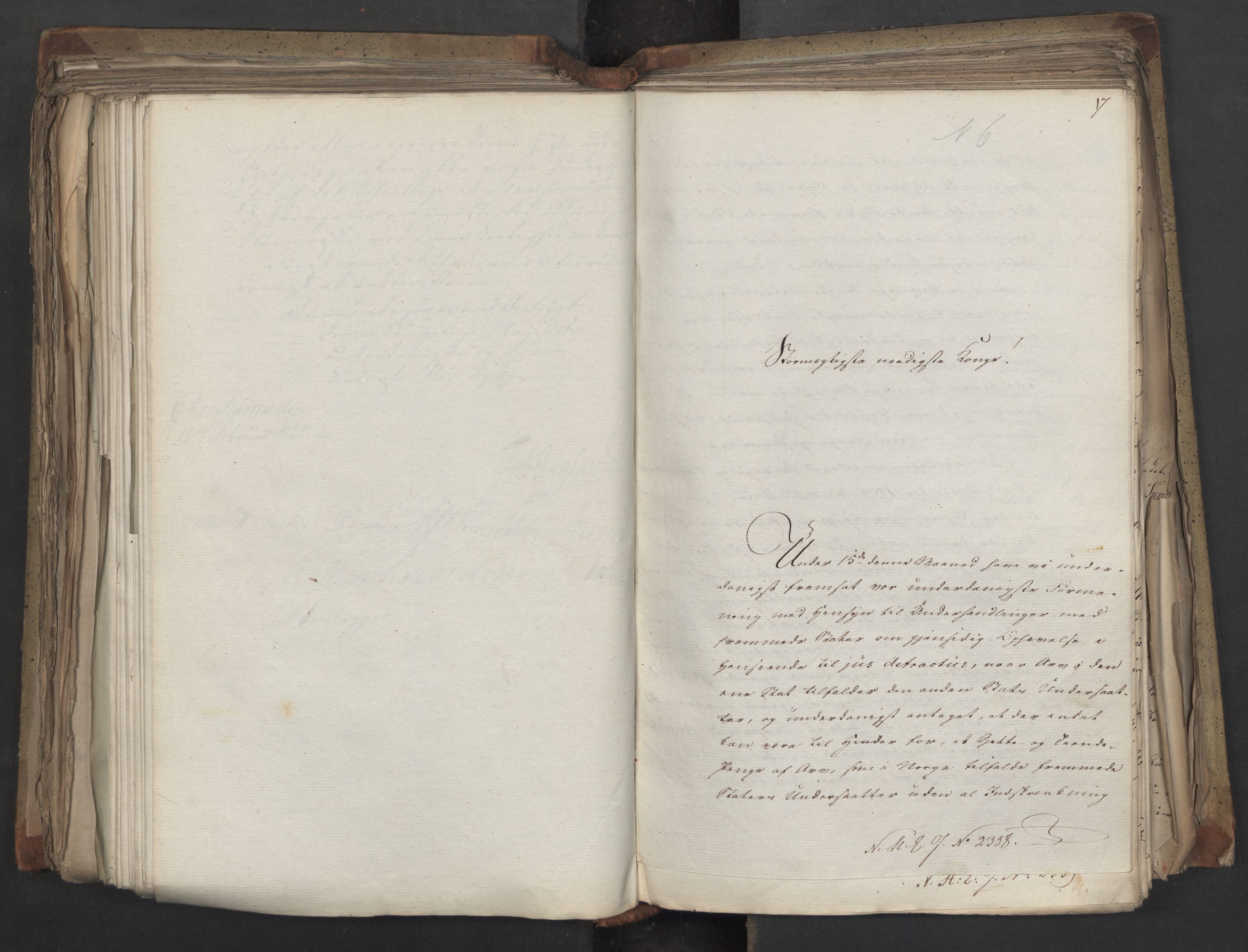 Statsrådsavdelingen i Stockholm, AV/RA-S-1003/D/Da/L0041: Regjeringsinnstillinger nr. 2204-2466, 1825, p. 429