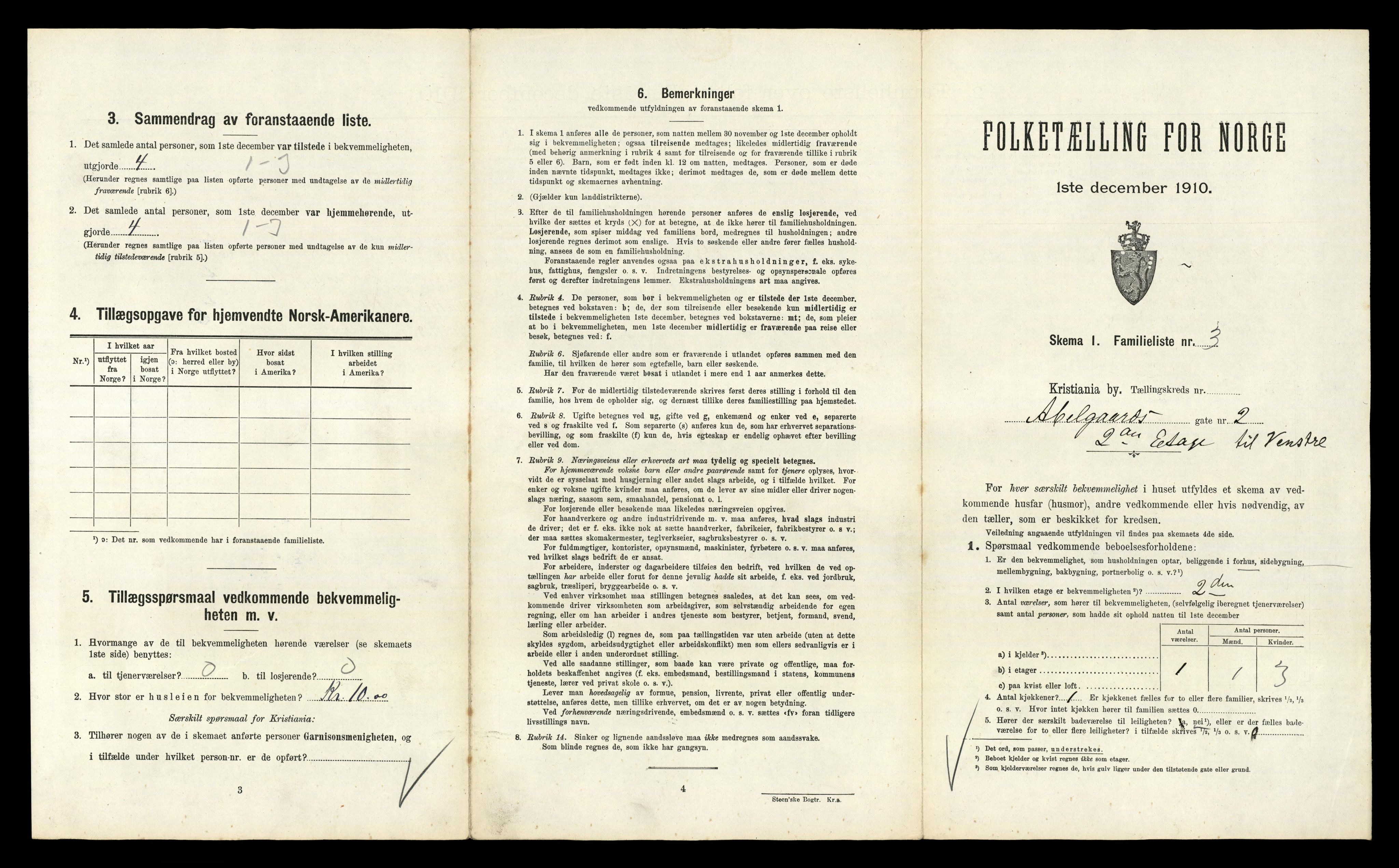 RA, 1910 census for Kristiania, 1910, p. 2093