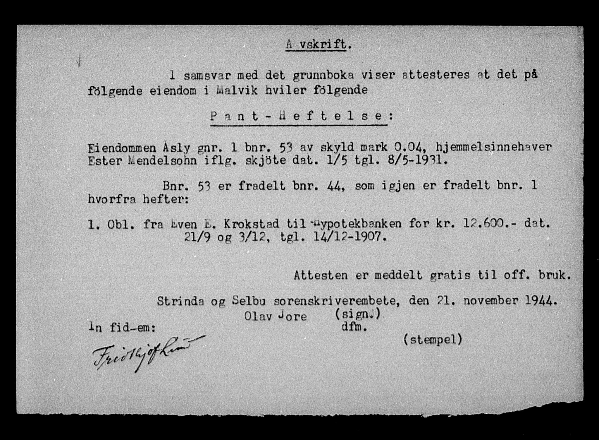 Justisdepartementet, Tilbakeføringskontoret for inndratte formuer, AV/RA-S-1564/H/Hc/Hca/L0904: --, 1945-1947, p. 504