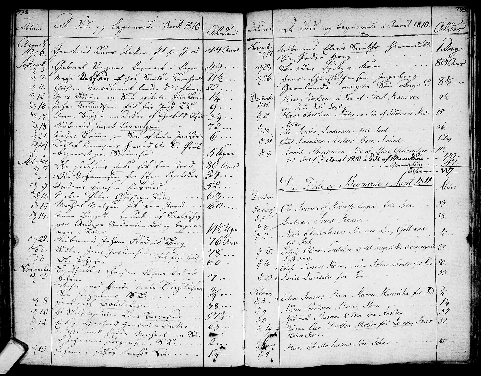 Bragernes kirkebøker, AV/SAKO-A-6/F/Fa/L0006a: Parish register (official) no. I 6, 1782-1814, p. 798-799