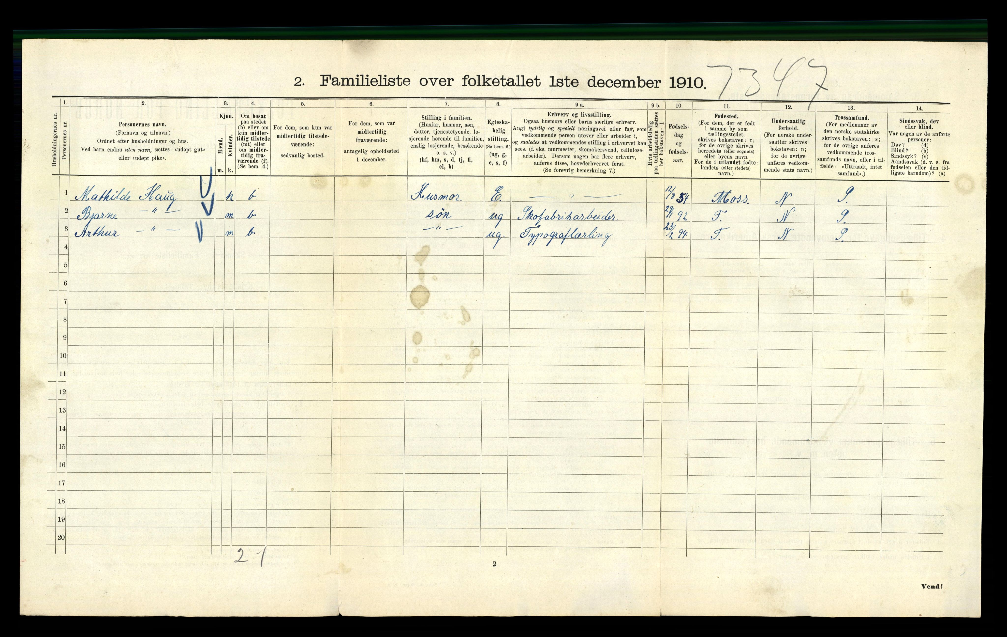 RA, 1910 census for Kristiania, 1910, p. 55588