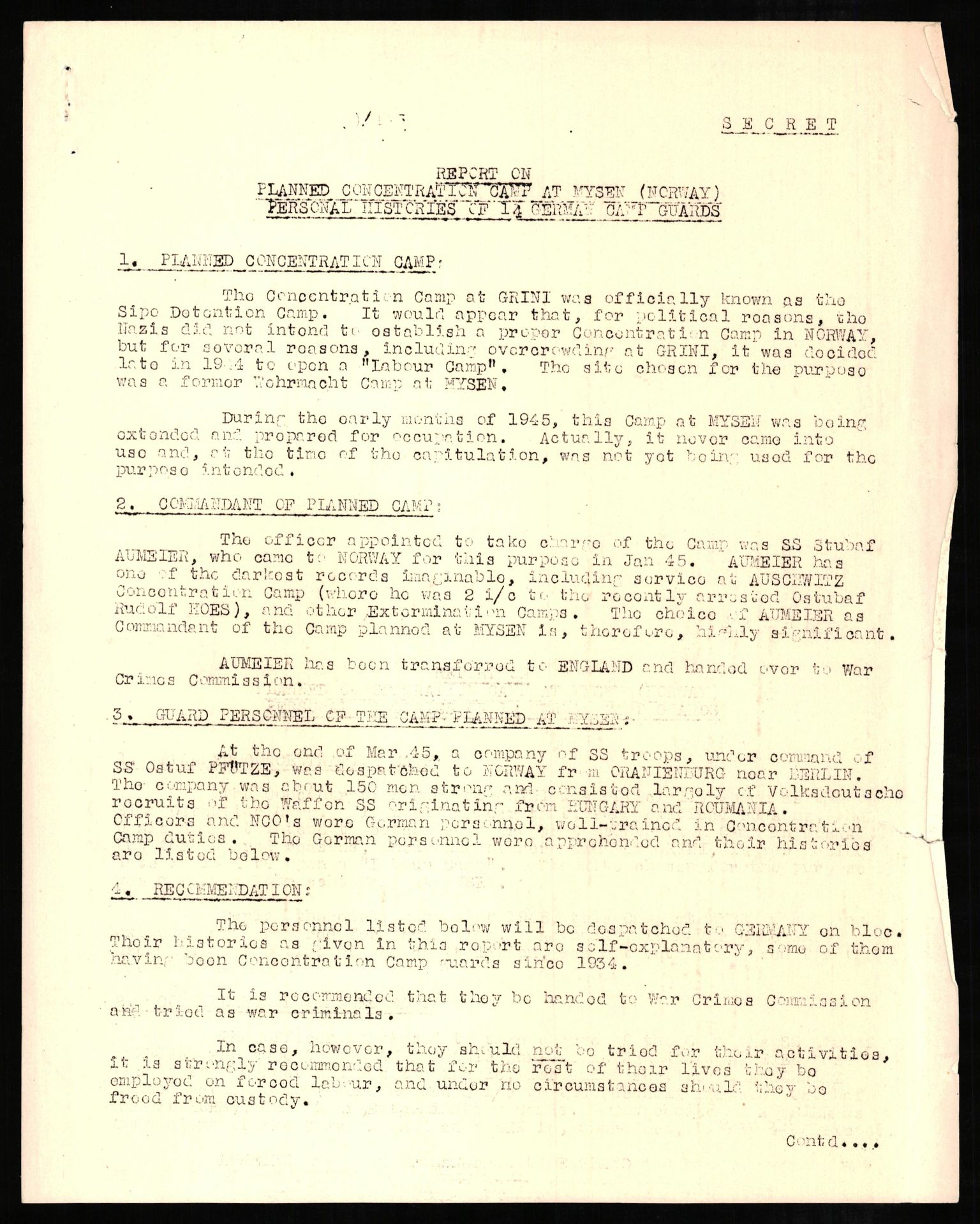 Forsvaret, Forsvarets overkommando II, AV/RA-RAFA-3915/D/Db/L0005: CI Questionaires. Tyske okkupasjonsstyrker i Norge. Tyskere., 1945-1946, p. 299