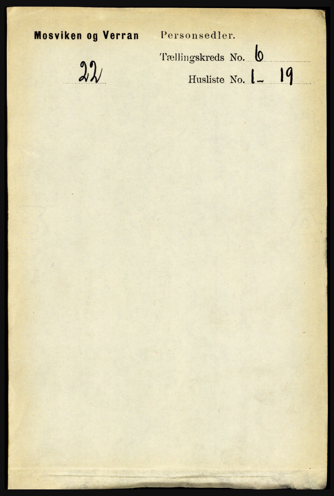 RA, 1891 census for 1723 Mosvik og Verran, 1891, p. 2443