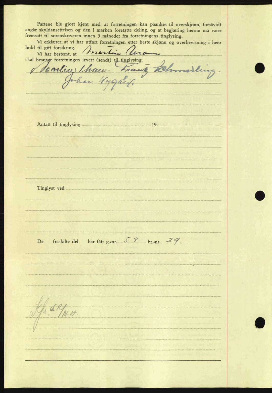 Nordmøre sorenskriveri, AV/SAT-A-4132/1/2/2Ca: Mortgage book no. A98, 1944-1944, Diary no: : 1230/1944