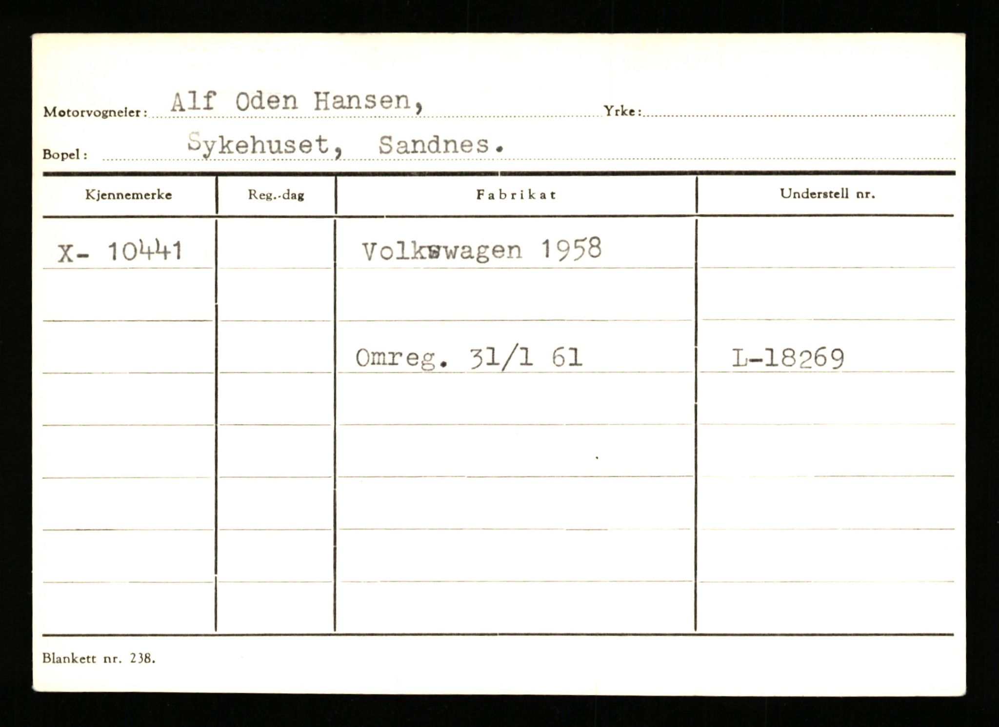 Stavanger trafikkstasjon, AV/SAST-A-101942/0/G/L0002: Registreringsnummer: 5791 - 10405, 1930-1971, p. 3306