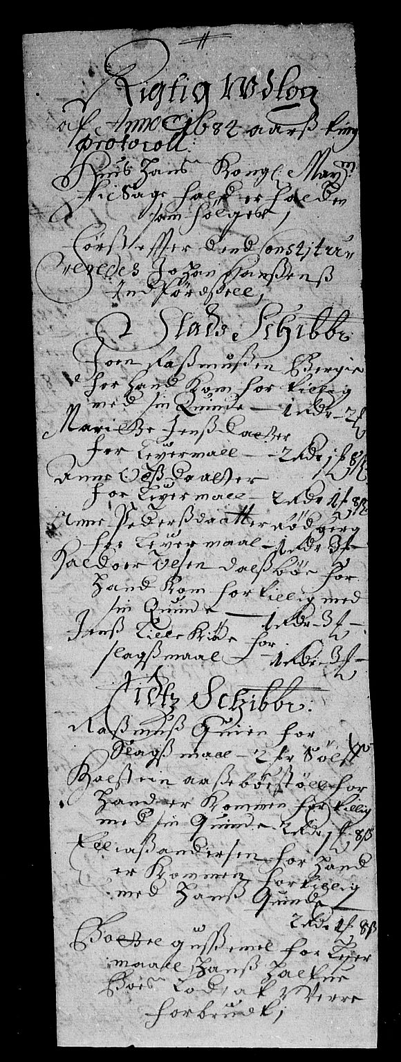 Rentekammeret inntil 1814, Reviderte regnskaper, Stiftamtstueregnskaper, Bergen stiftamt, RA/EA-6043/R/Rc/L0073: Bergen stiftamt, 1684