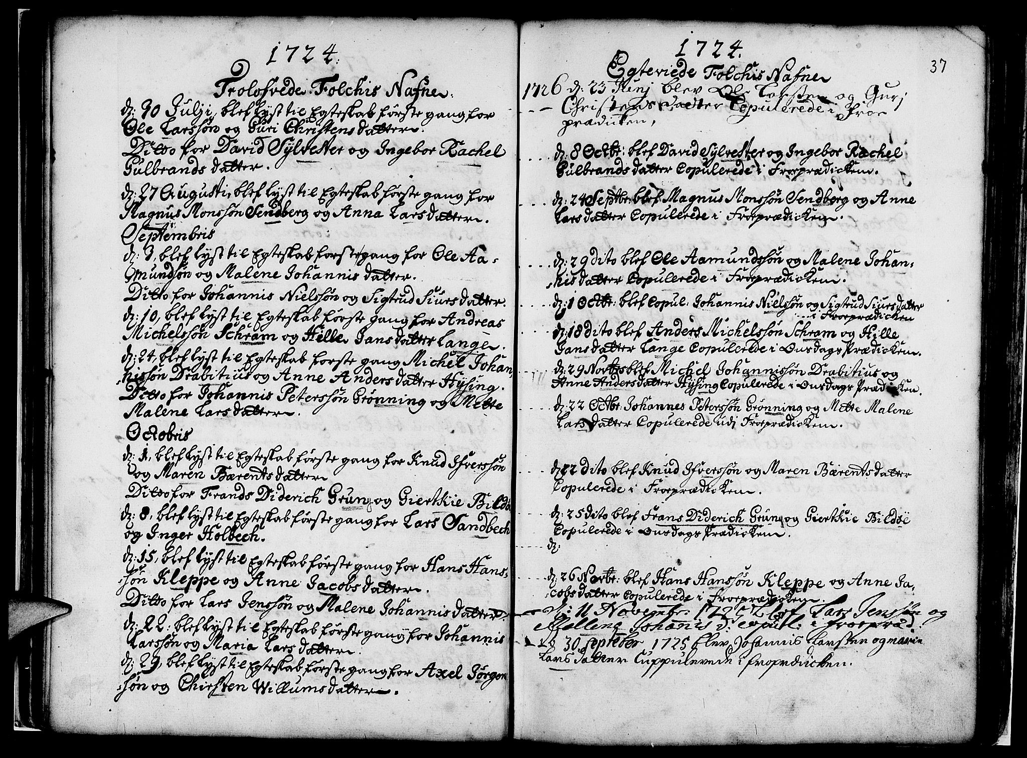 Nykirken Sokneprestembete, SAB/A-77101/H/Haa/L0007: Parish register (official) no. A 7, 1719-1781, p. 37
