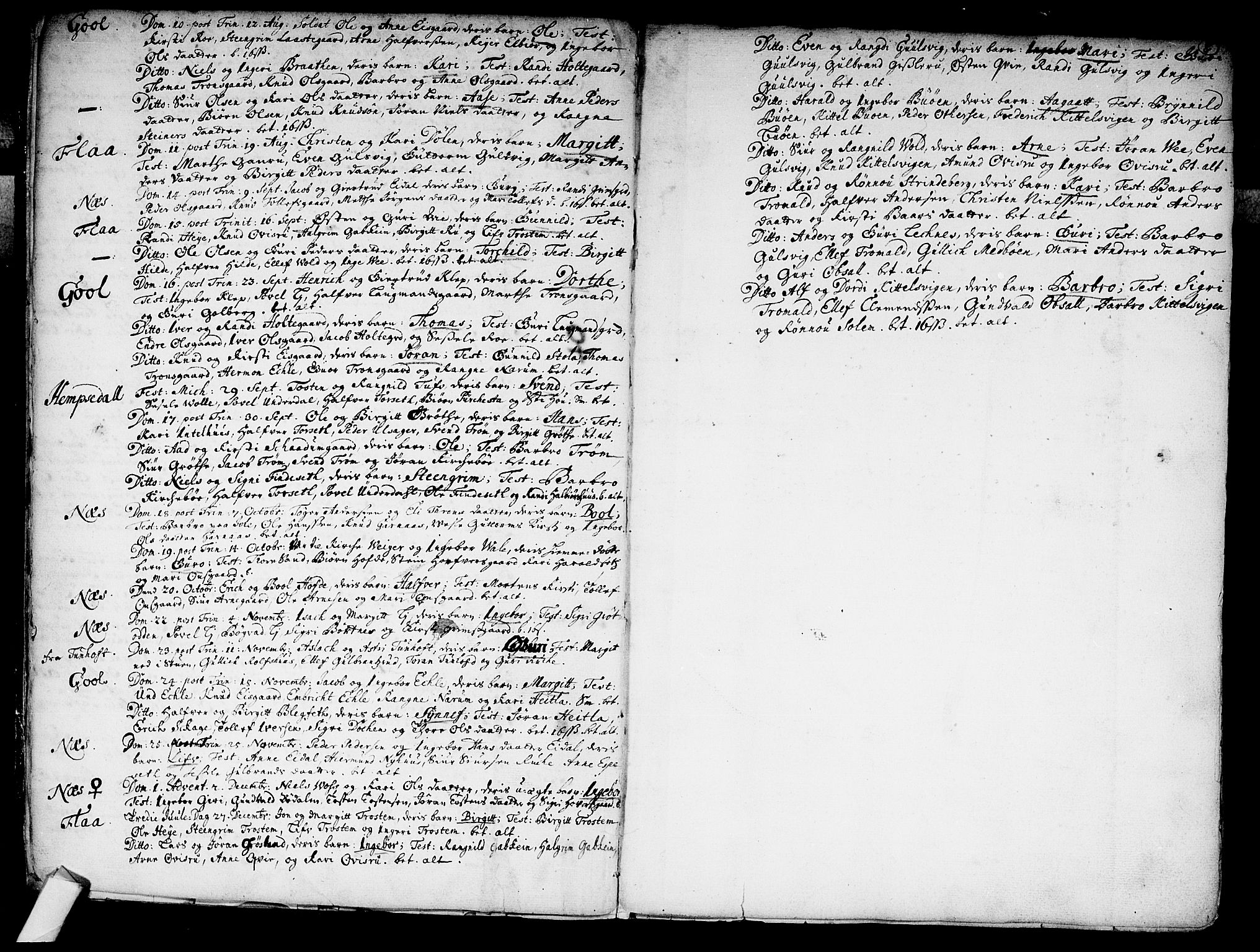 Nes kirkebøker, AV/SAKO-A-236/F/Fa/L0002: Parish register (official) no. 2, 1707-1759, p. 8