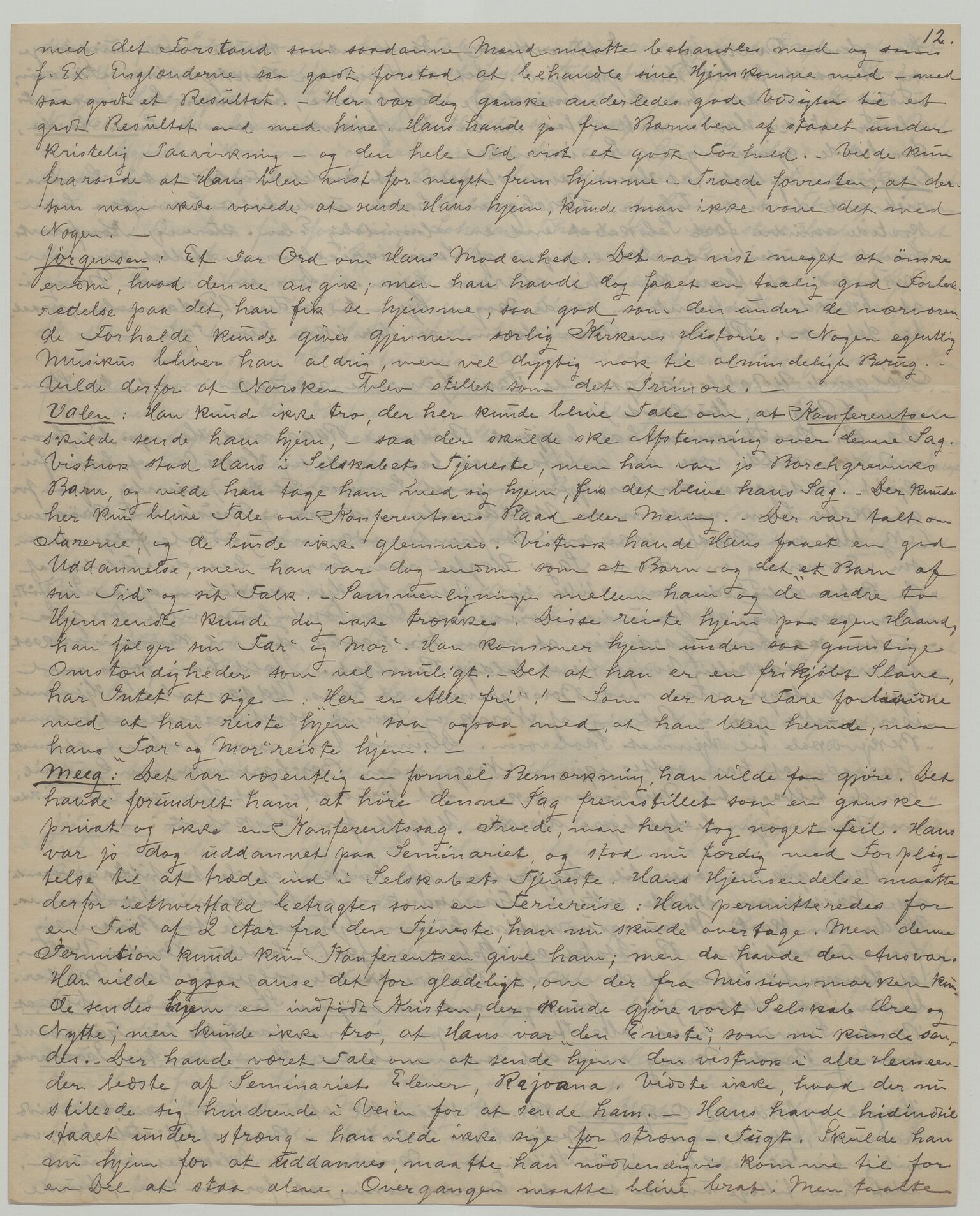 Det Norske Misjonsselskap - hovedadministrasjonen, VID/MA-A-1045/D/Da/Daa/L0035/0012: Konferansereferat og årsberetninger / Konferansereferat fra Madagaskar Innland., 1881