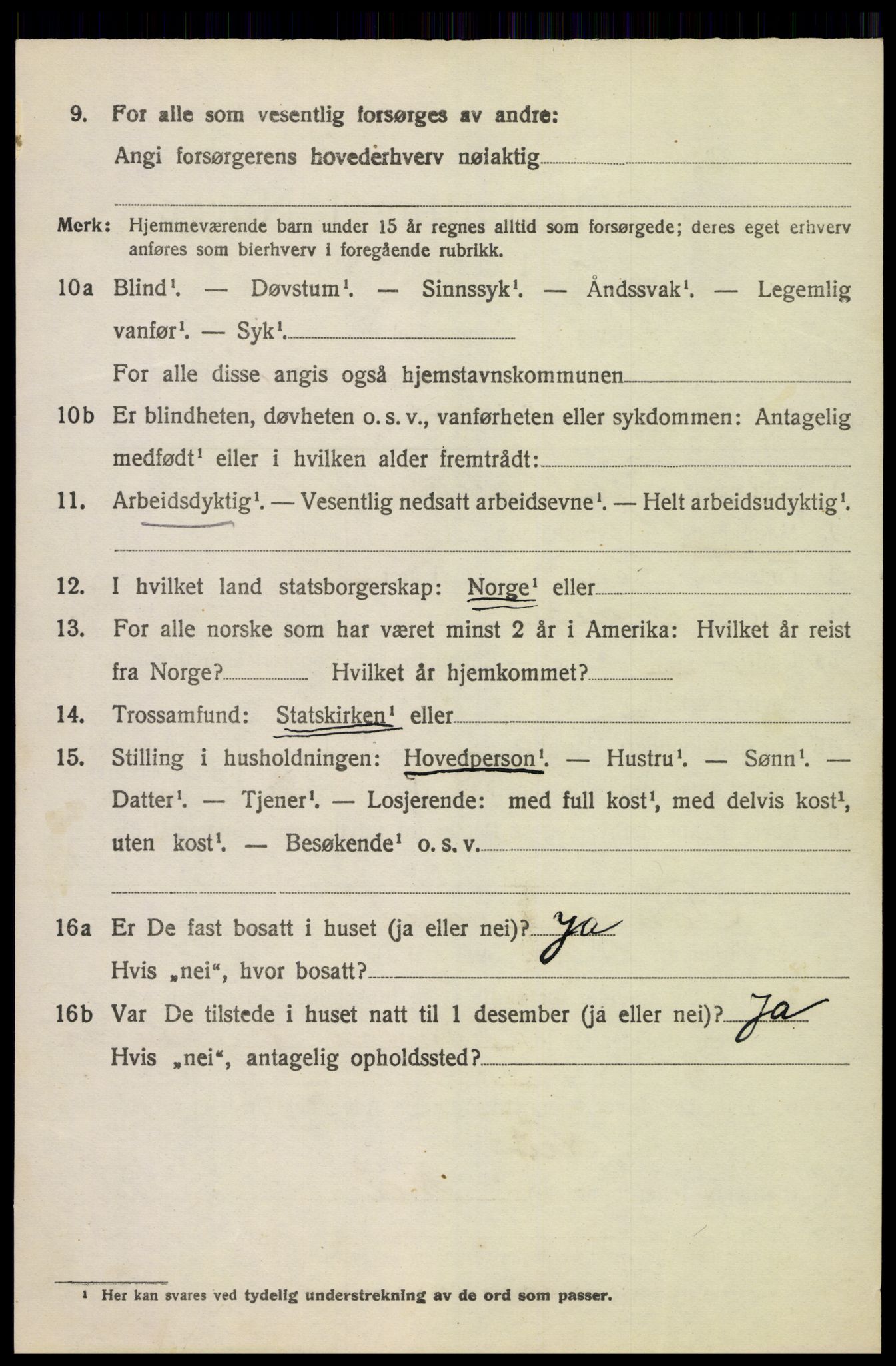 SAH, 1920 census for Nord-Fron, 1920, p. 1945