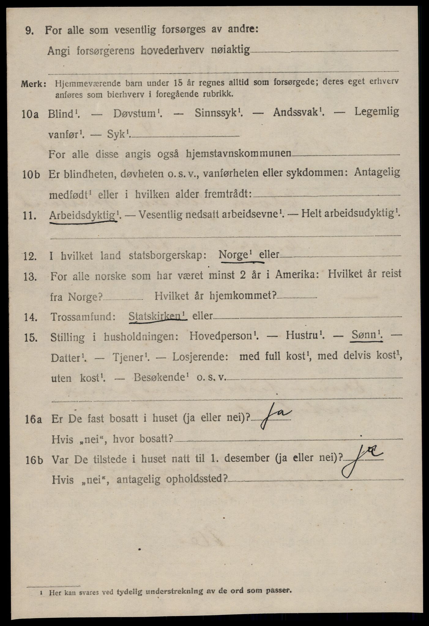 SAT, 1920 census for Giske, 1920, p. 2631