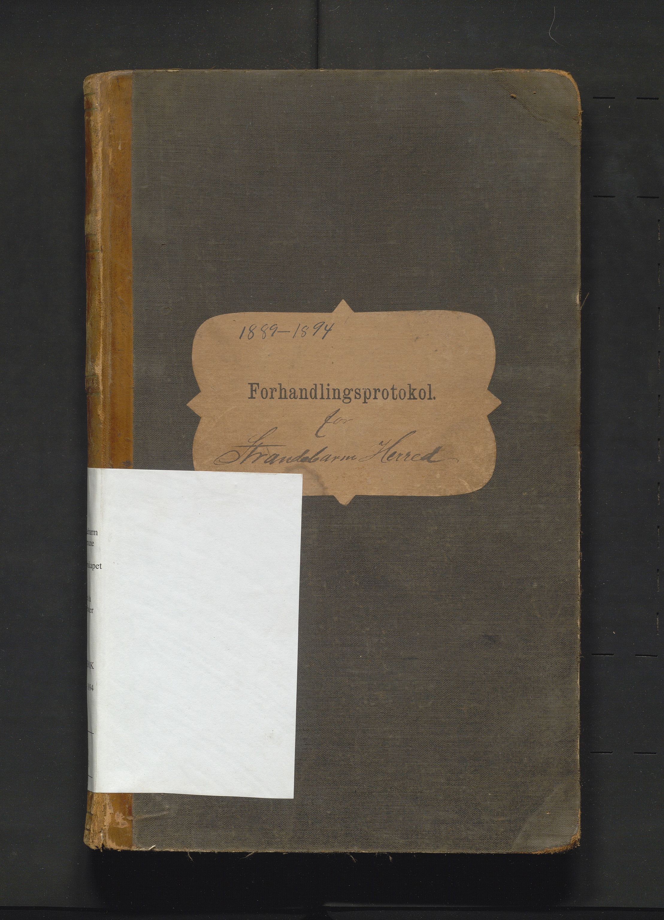 Strandebarm kommune. Formannskapet, IKAH/1226-021/A/Aa/L0003: Møtebok for Strandebarm formannskap og heradsstyre, 1889-1894