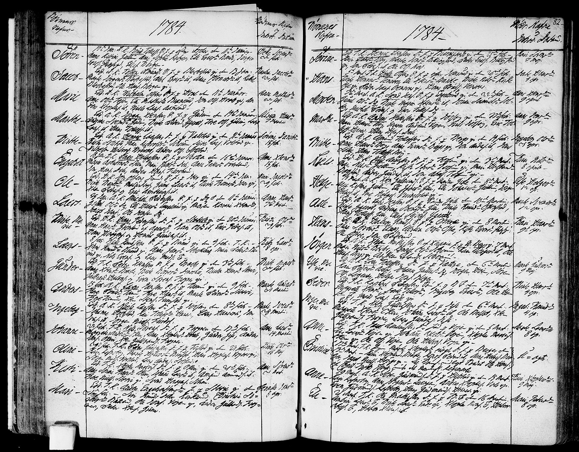 Asker prestekontor Kirkebøker, SAO/A-10256a/F/Fa/L0003: Parish register (official) no. I 3, 1767-1807, p. 82